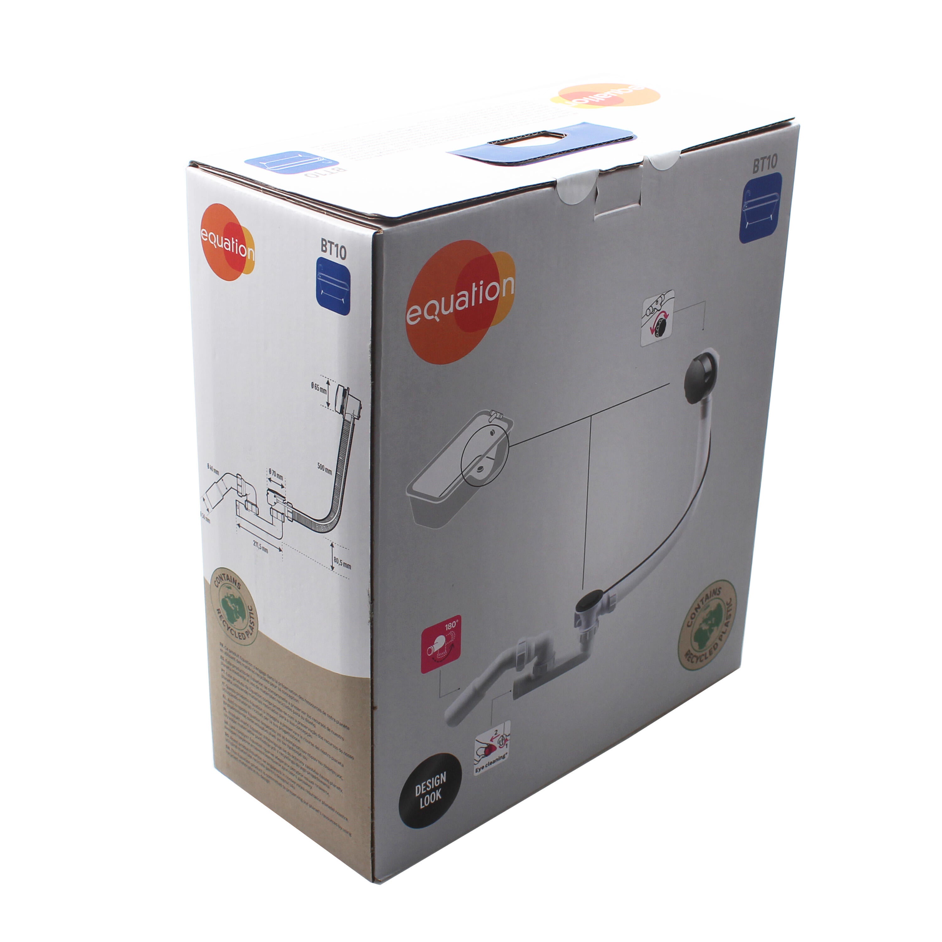 Zestaw syfon wannowy automat czarny 2025R03P02-0010 EQUATION - 5