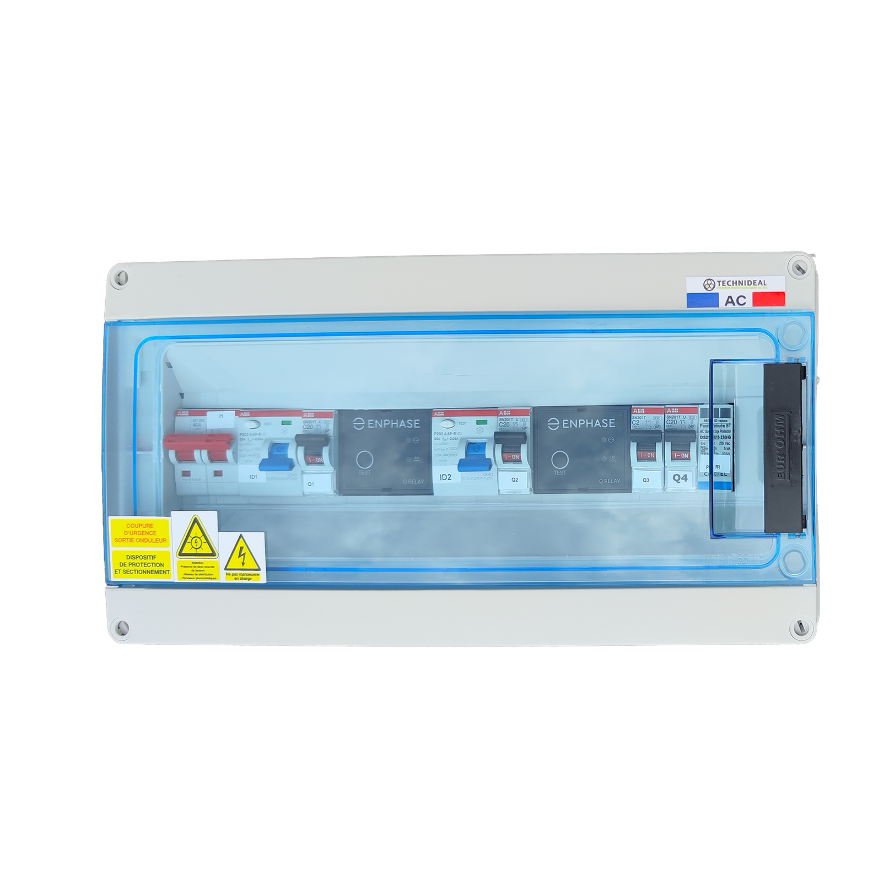 Kit 8 panneaux solaires 4000Wc, onduleur Enphase, fixations pour bac acier - 4