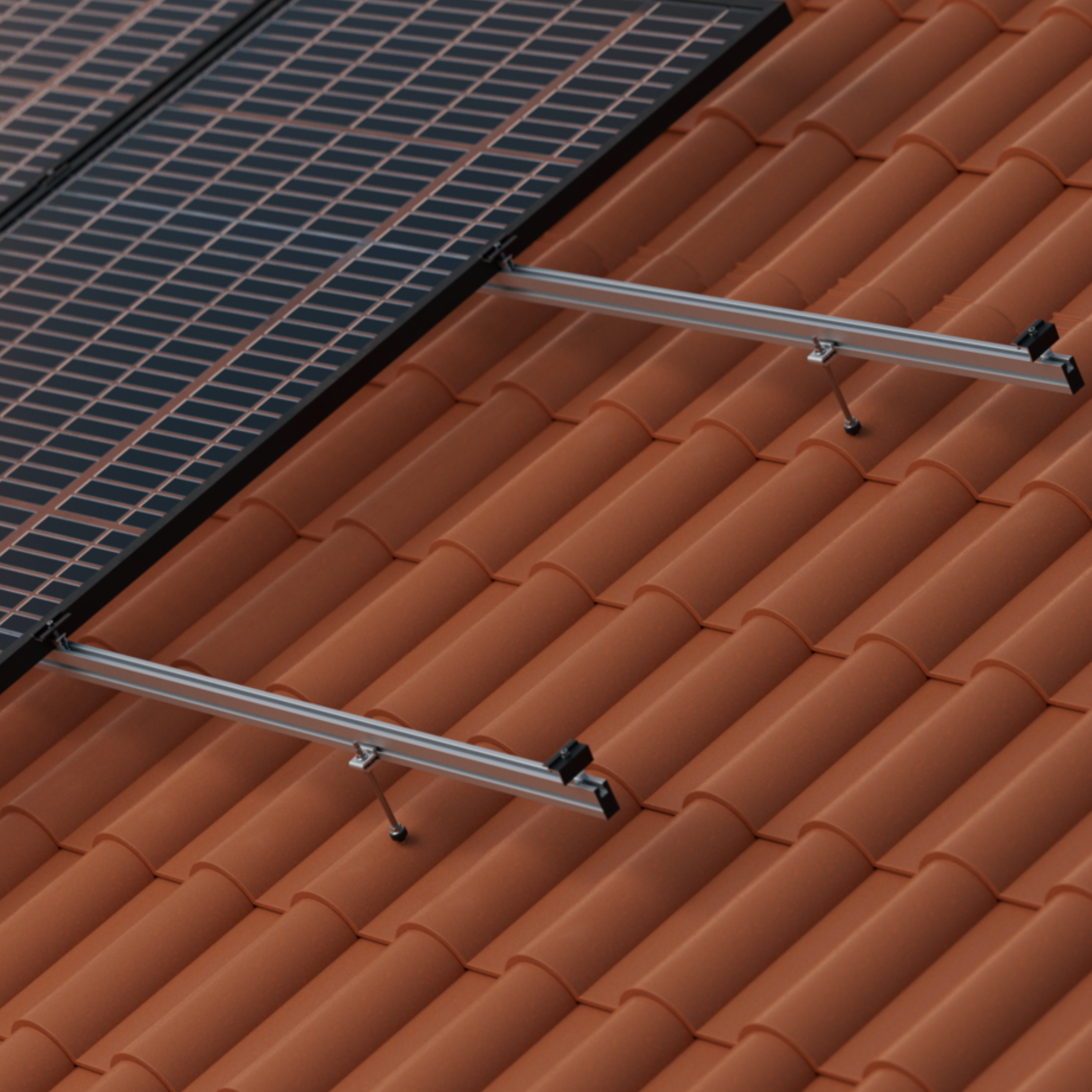 Kit 6 panneaux solaires 3000Wc, onduleur APsystems, fixations tuiles mécaniques - 5