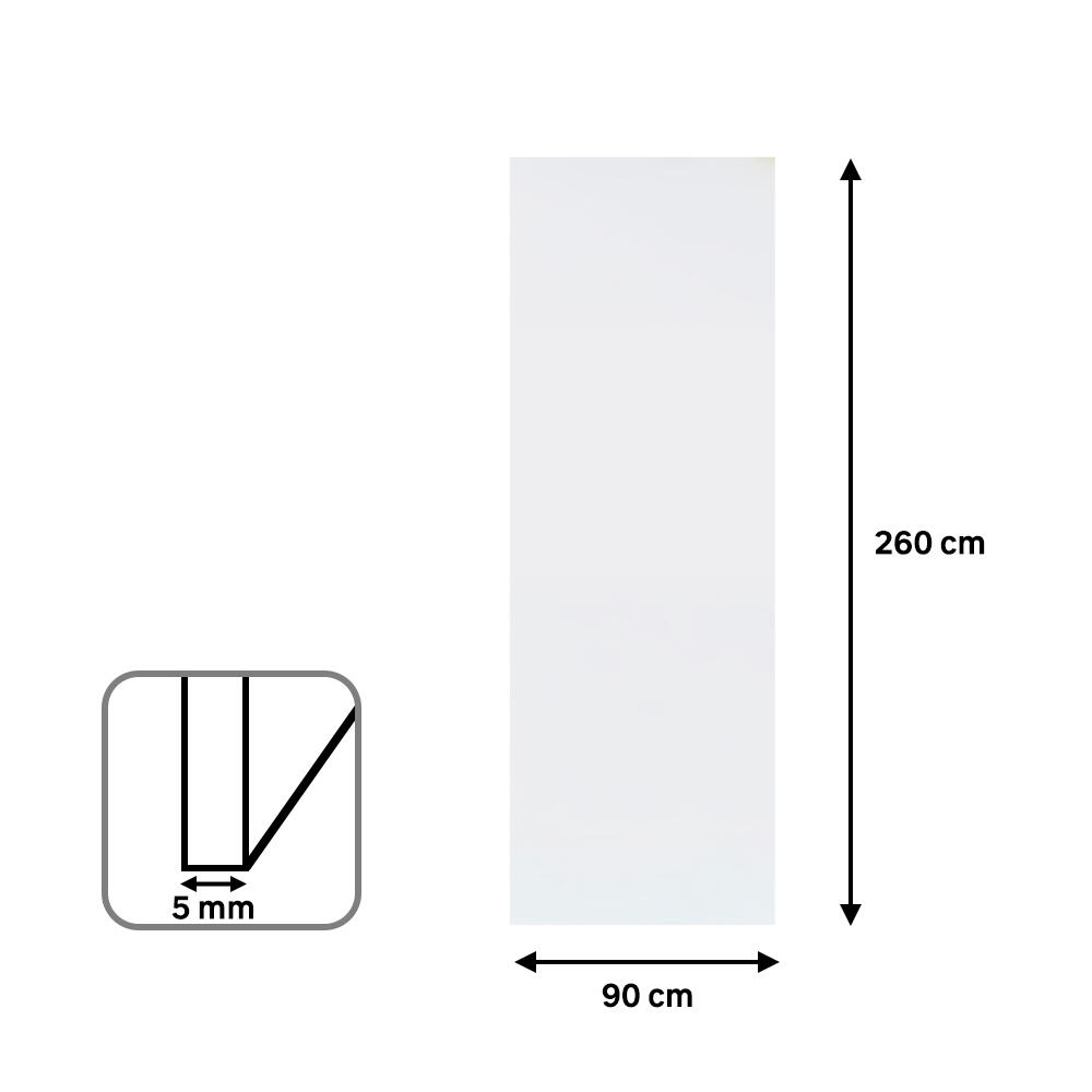 Revestimiento de pared decorativo efecto mármol de PVC serie Dumawall XL Gloss White blanco de 260x90cm - 4
