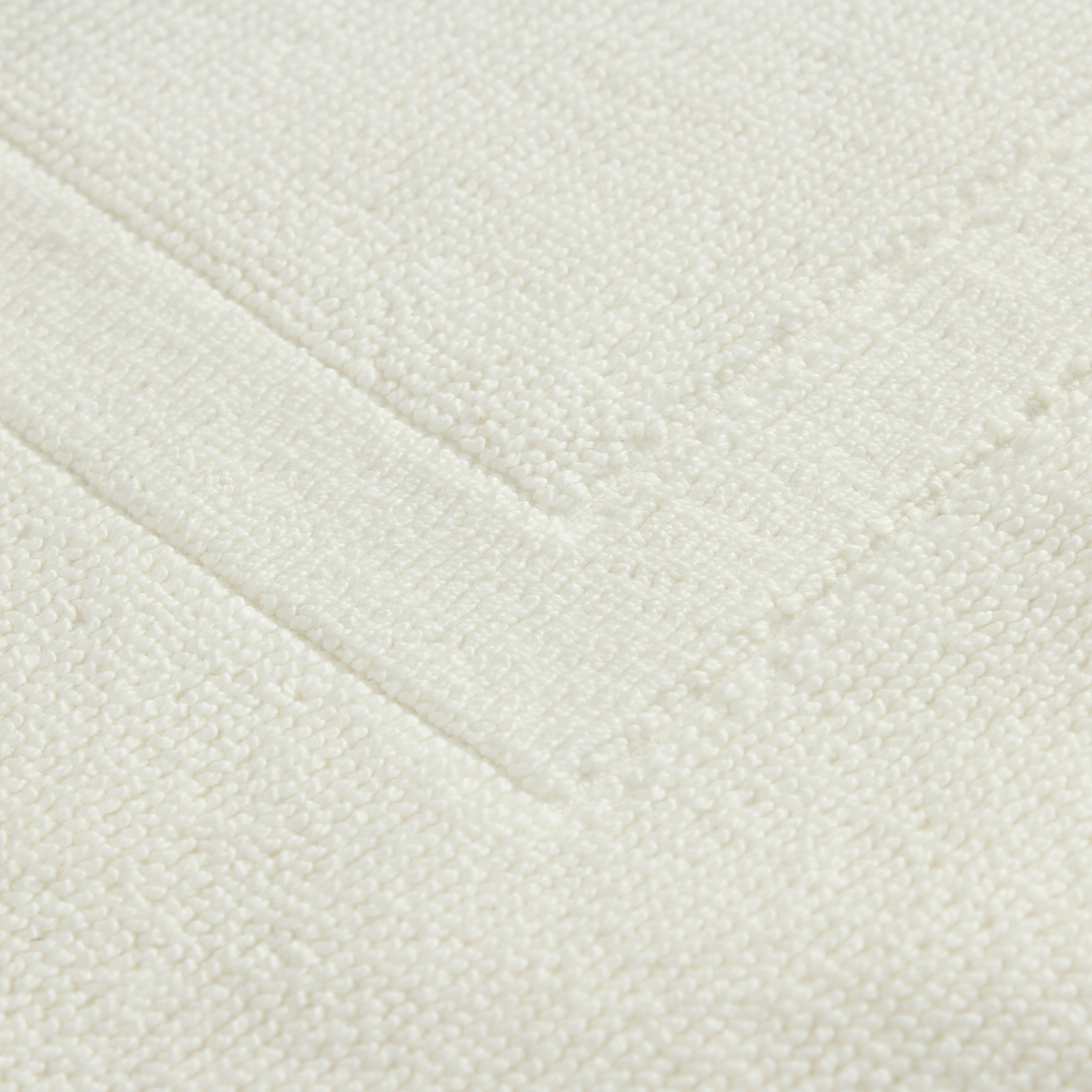 Tapis de bain l.50 x L.80 cm blanc Terry SENSEA - 3