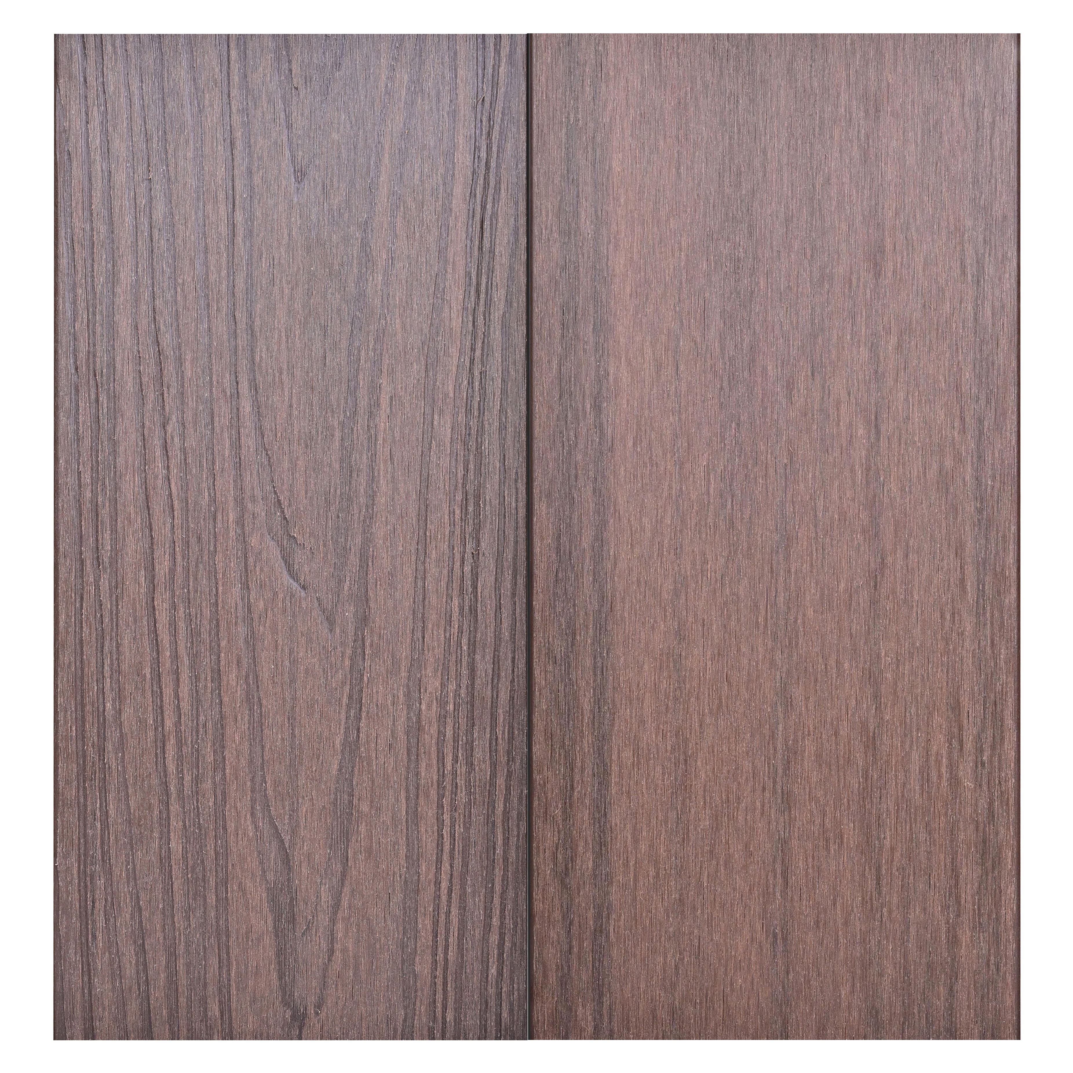 Listone con fissaggio a clip da esterno in composito di legno e plastica (wpc) effetto legno pioppo marrone scuro L 240 x L 14.2 cm x Sp. 22 mm HIMYA - 9