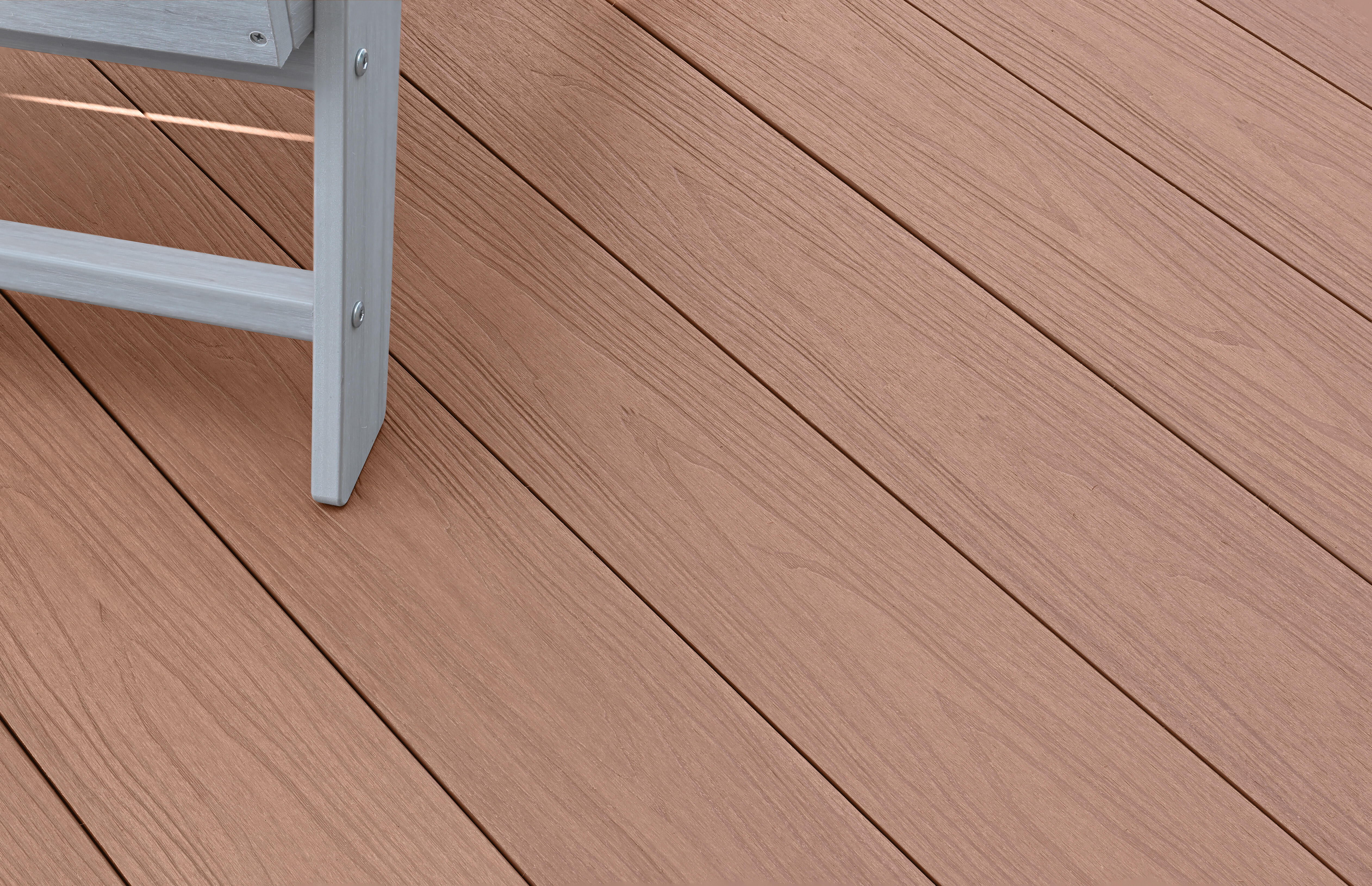 Listone con fissaggio a clip da esterno in composito di legno e plastica (wpc) effetto legno teak L 240 x L 14.2 cm x Sp. 22 mm Himya - 11