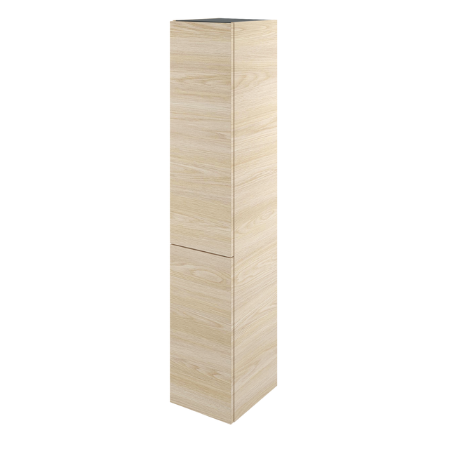 Colonne 2p, charnières gauche l.30 x H.154 x P.35 cm effet chêne cashmere Neo