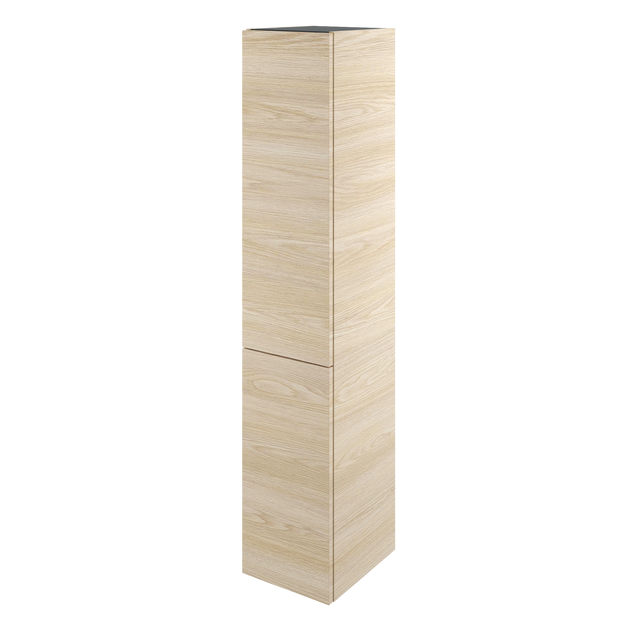 Colonne 2p, charnières droite l.30 x H.154 x P.35 cm effet chêne cashmere Neo