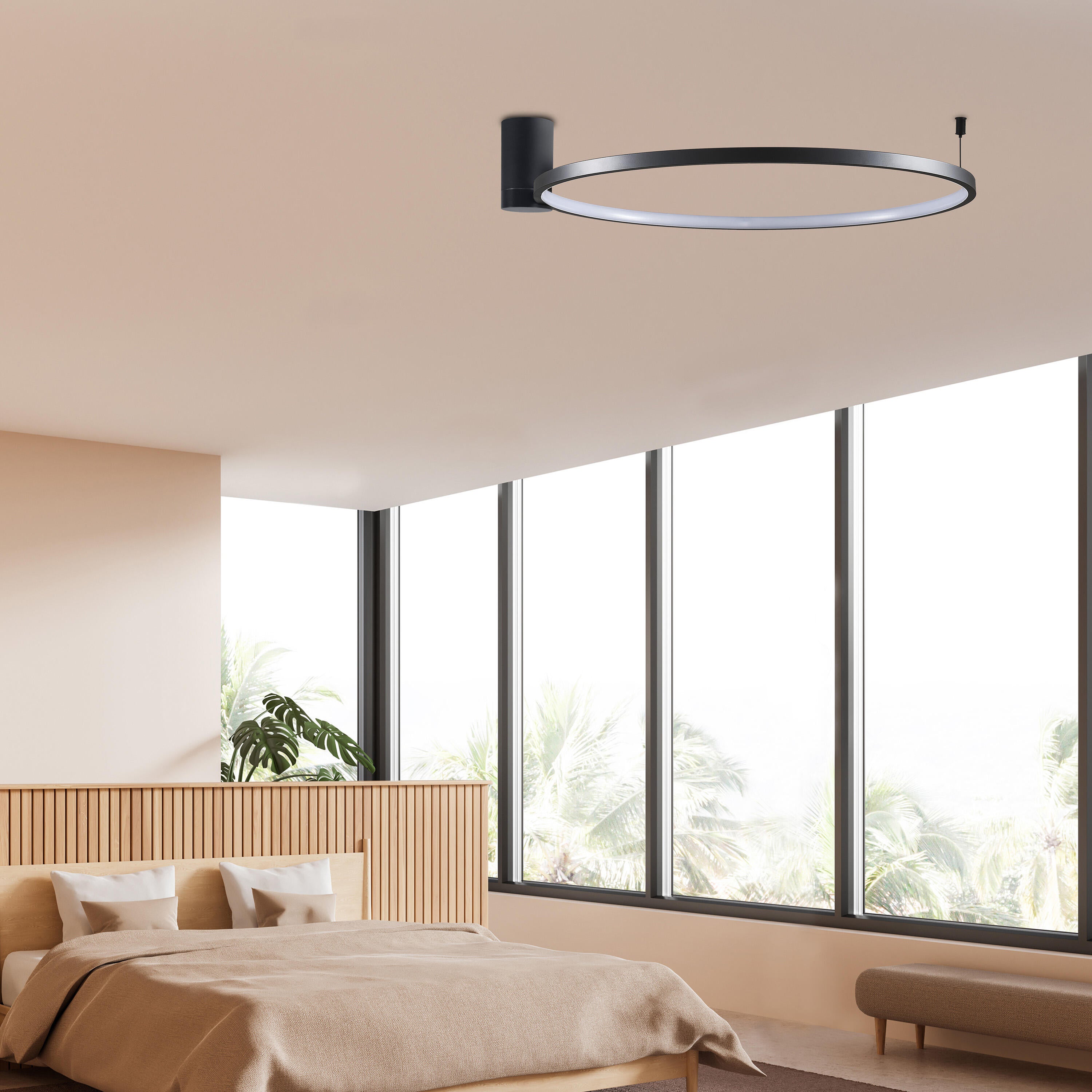 Lampa sufitowa Noemi czarna LED Sanico - 3