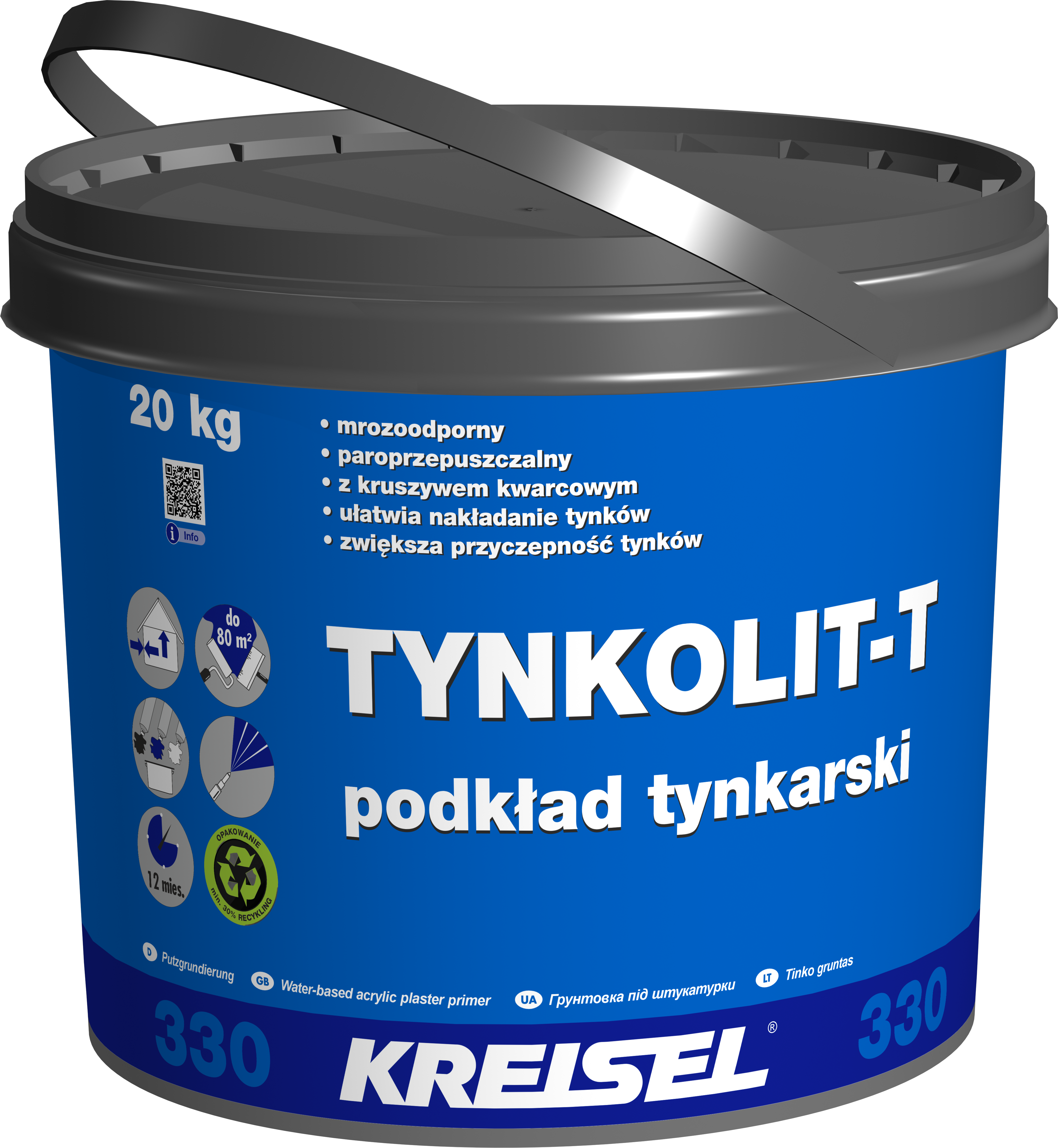 Podkład tynkarski Tynkolit-T 330 20 kg Kreisel