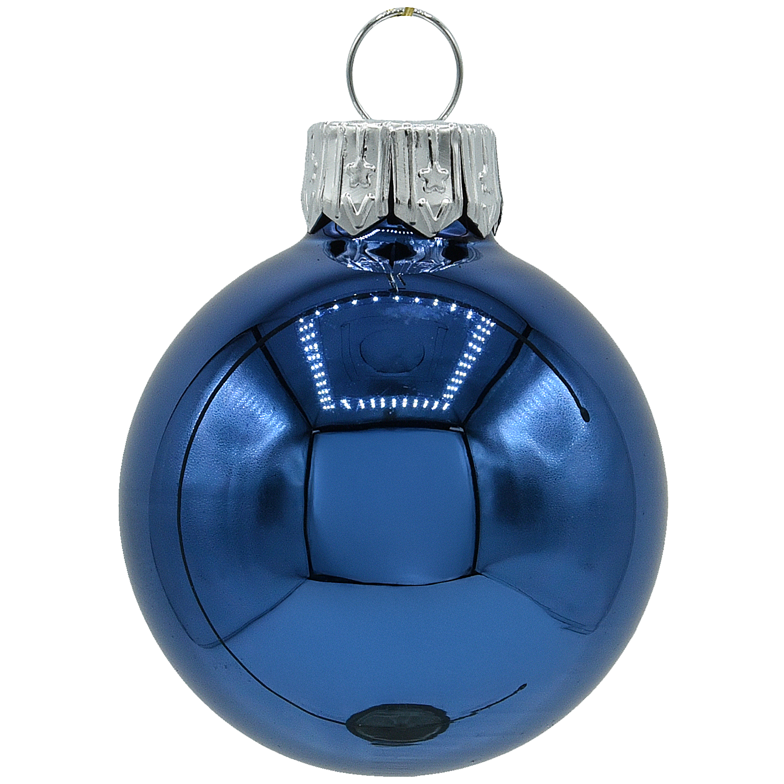 Bombki szklane 4cm 12szt. niebieskie tuba Vitbis - 5