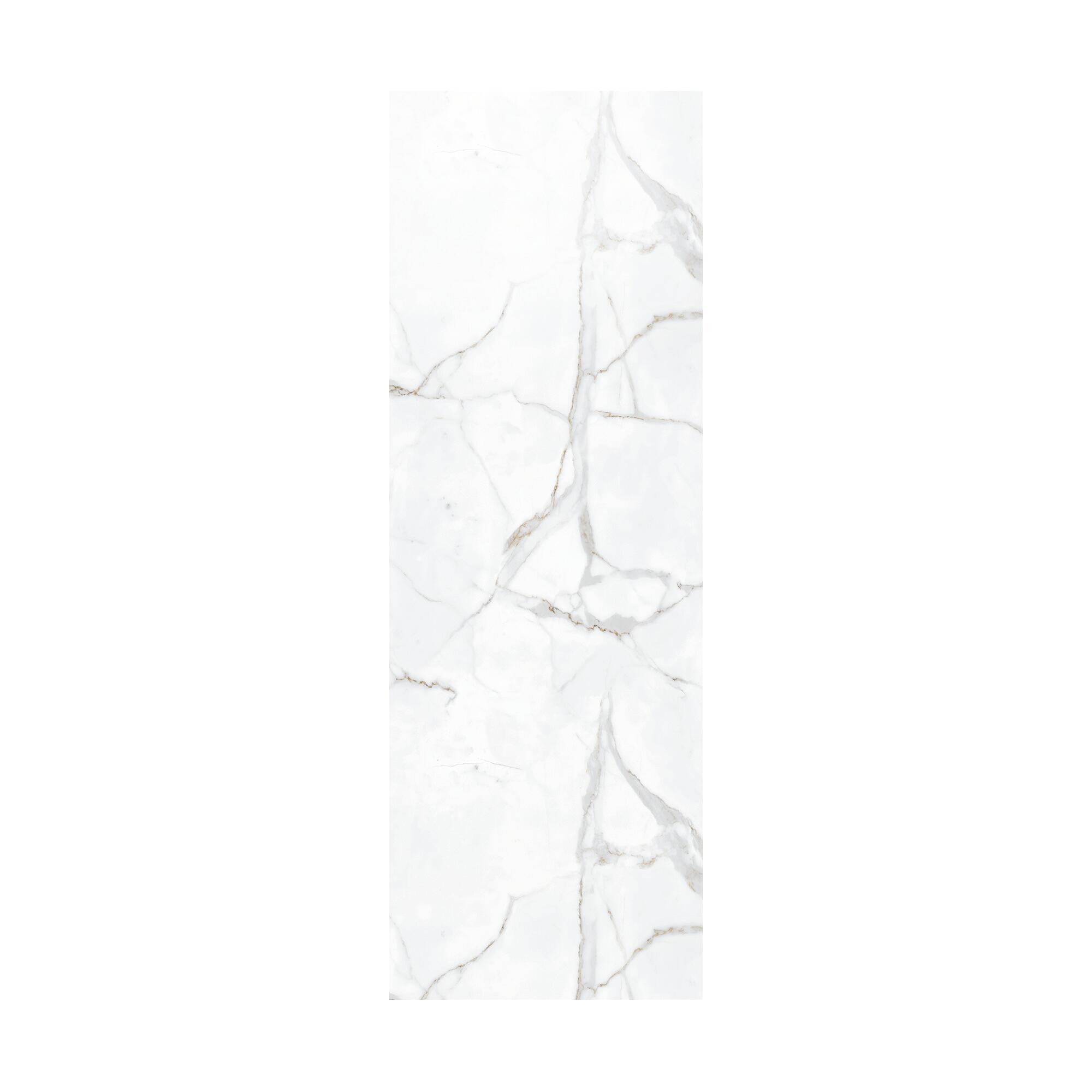 Revestimiento de pared decorativo efecto mármol de PVC Inspiro XL Gloss Eclipse blanco de 260x90cm - 4