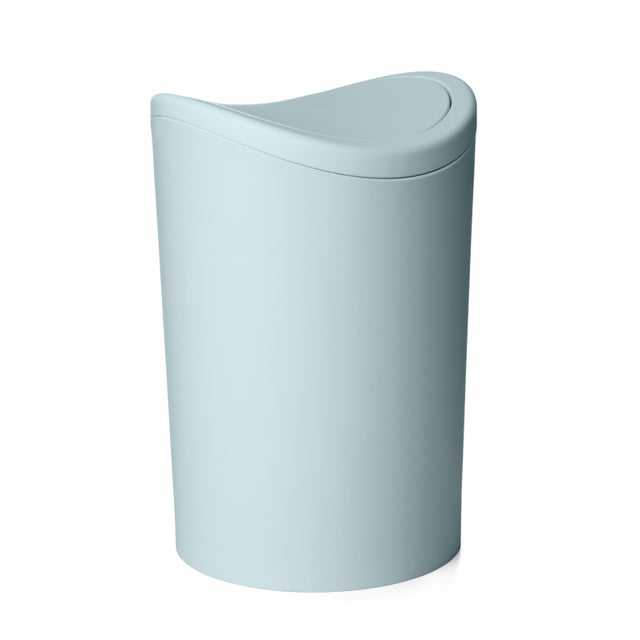 Poubelle de salle de bains 6L bleu SWING TATAY