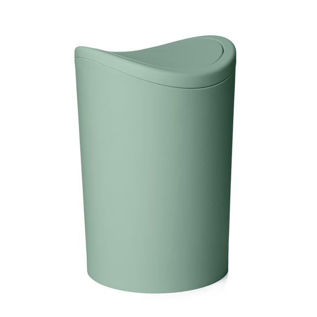 Poubelle de salle de bains 6L vert SWING TATAY