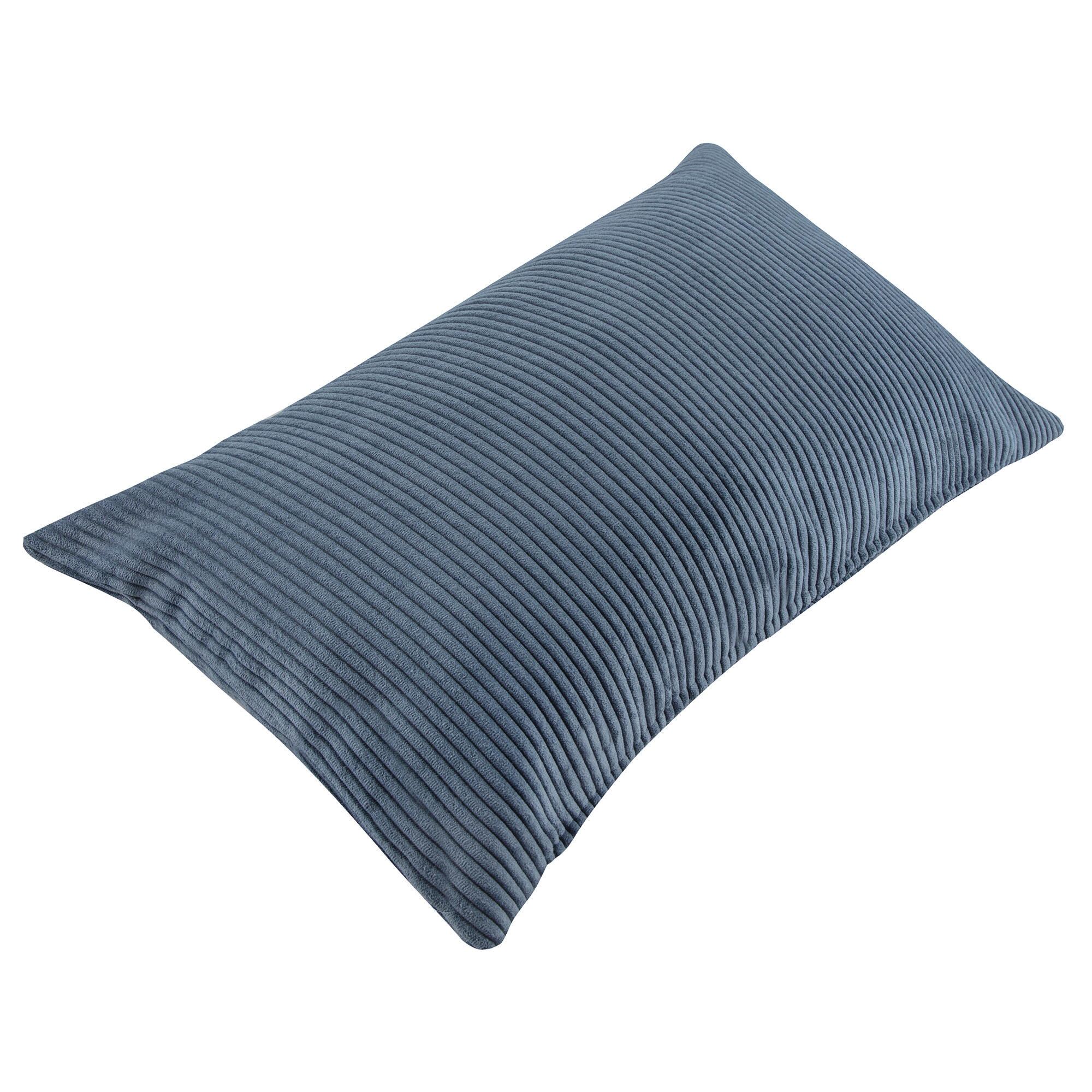 Cojín decorativo rectangular Elio pana poliéster liso azul 50x30cm - 7