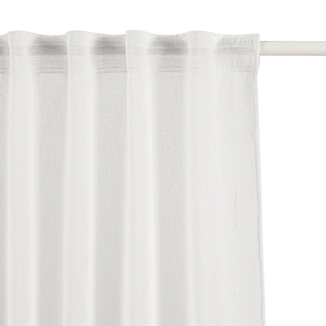 Visillo  cinta frunce Zadig  INSPIRE  blanco de 140x280cm