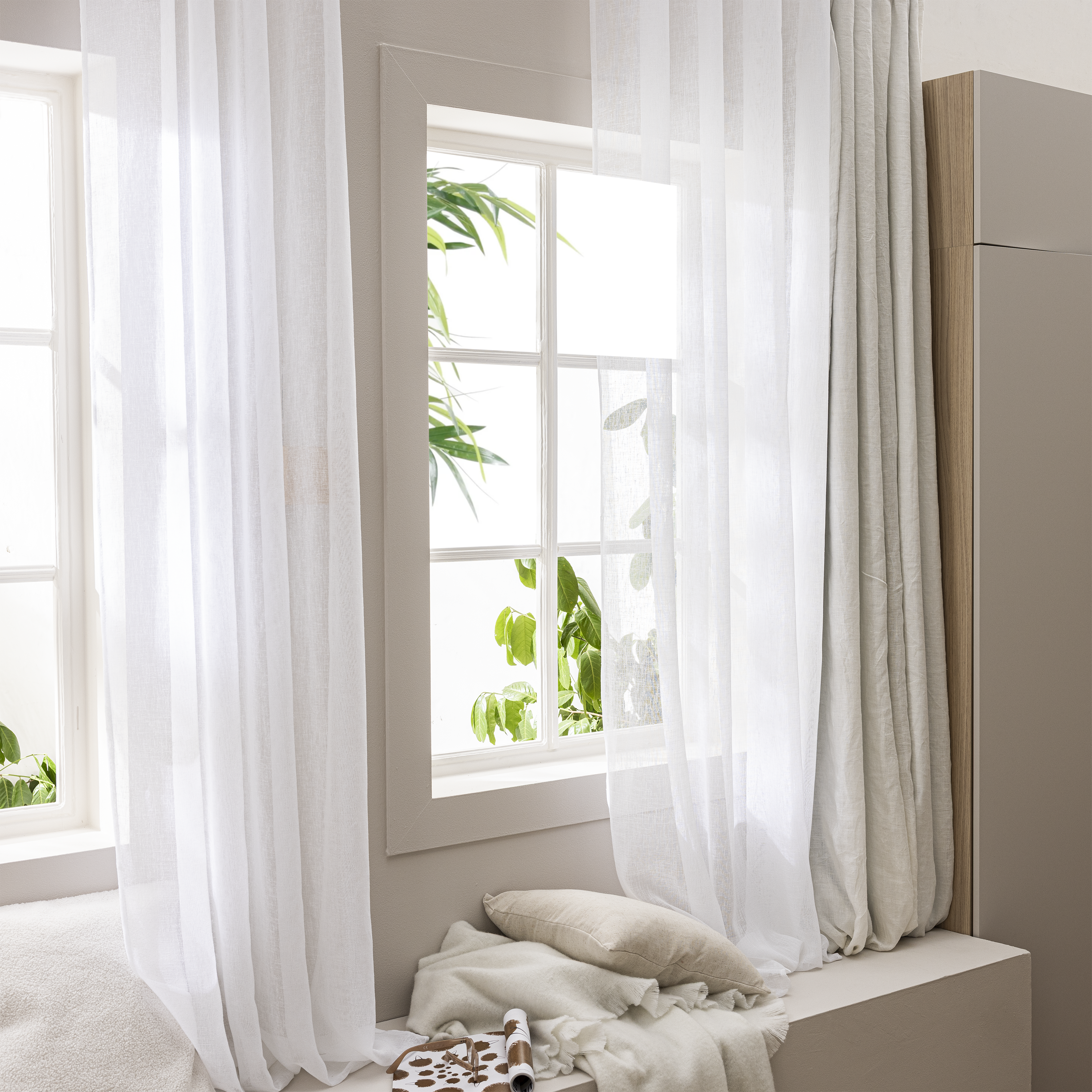Cortinado ilhós Zadig 200x280cm branco Inspire - 7