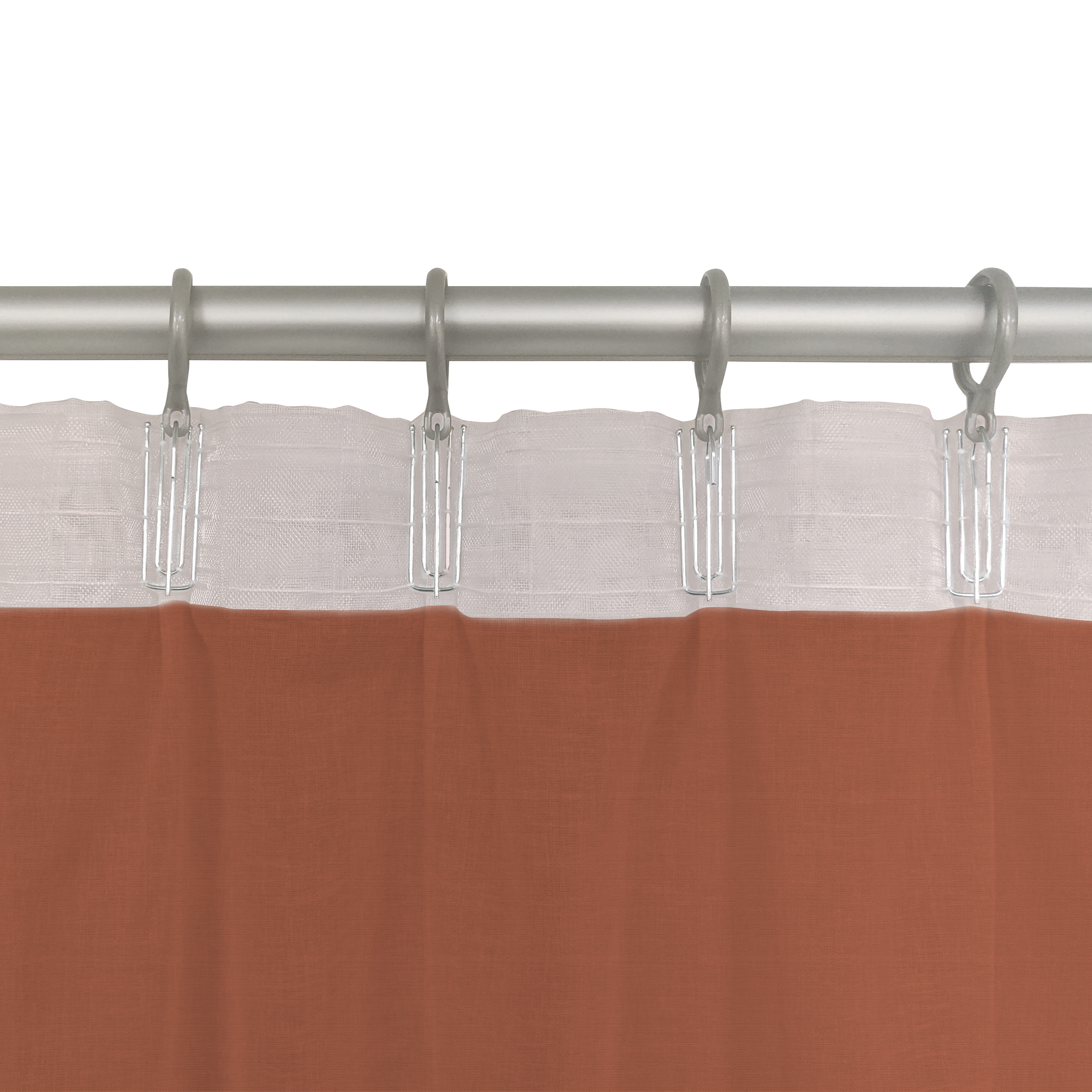 Cortinado fita e/ou presilha Zadig 200x280cm cotta Inspire - 17
