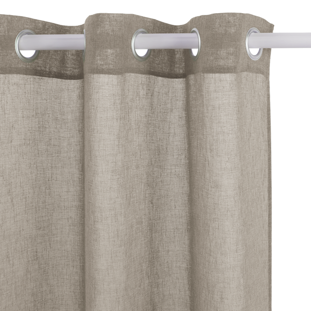 Tenda Zadig moon 4 marrone, occhiello 140x280 cm INSPIRE