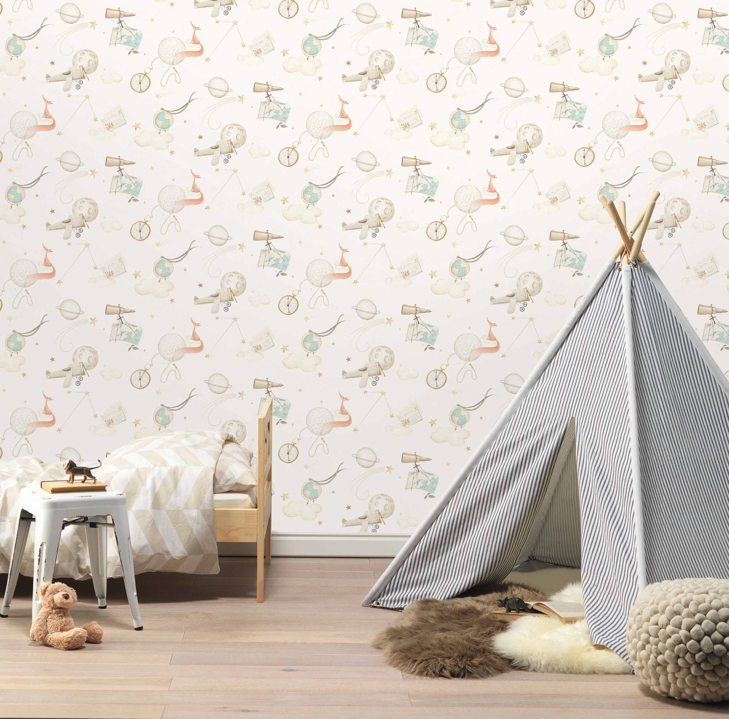 Tapeta dziecięca Kids Dreaming Fox winylowa na flizelinie - 5