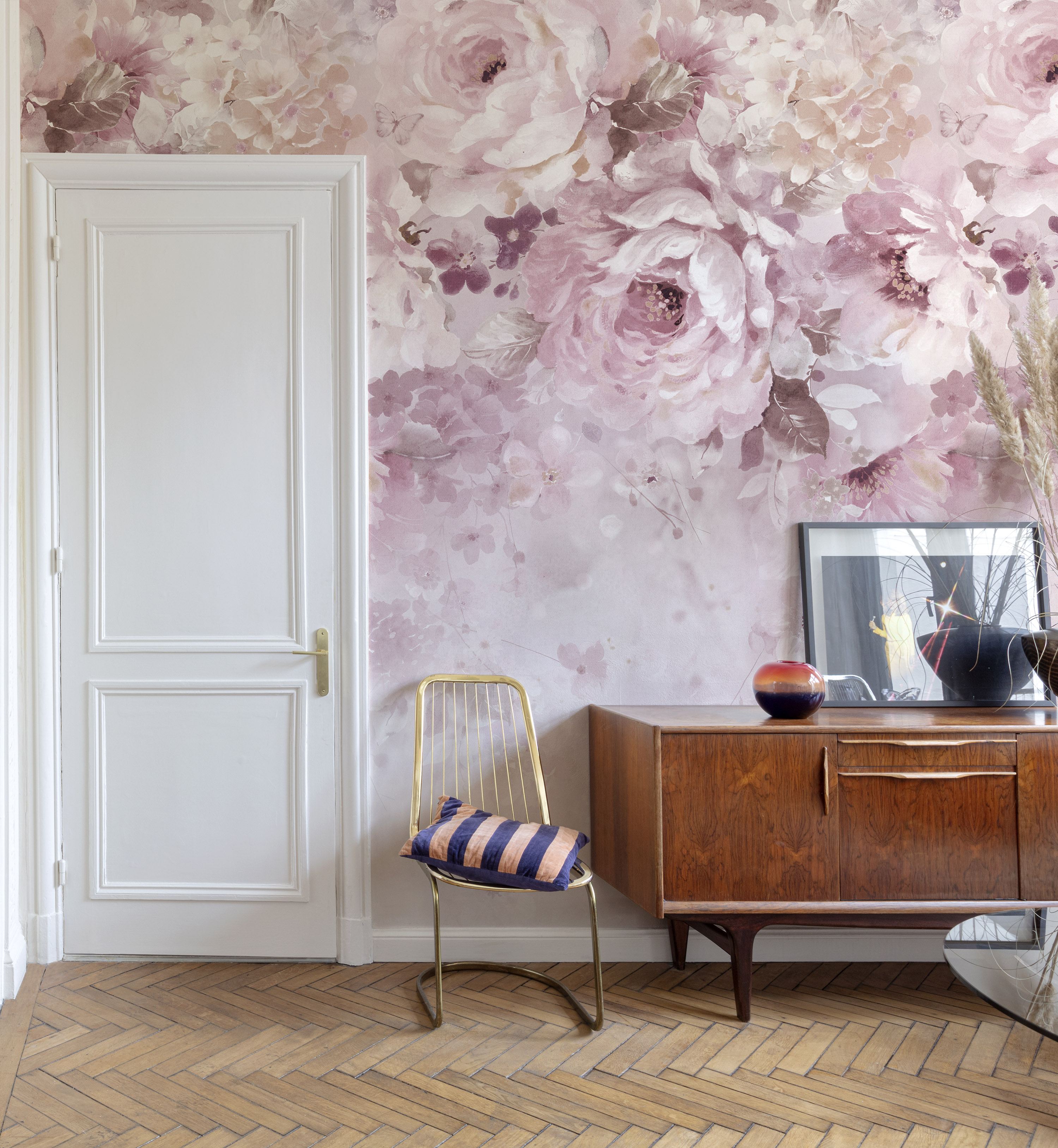 Tapeta panoramiczna Petal Kwiaty różowa 159 x 280 cm Inspire - 2
