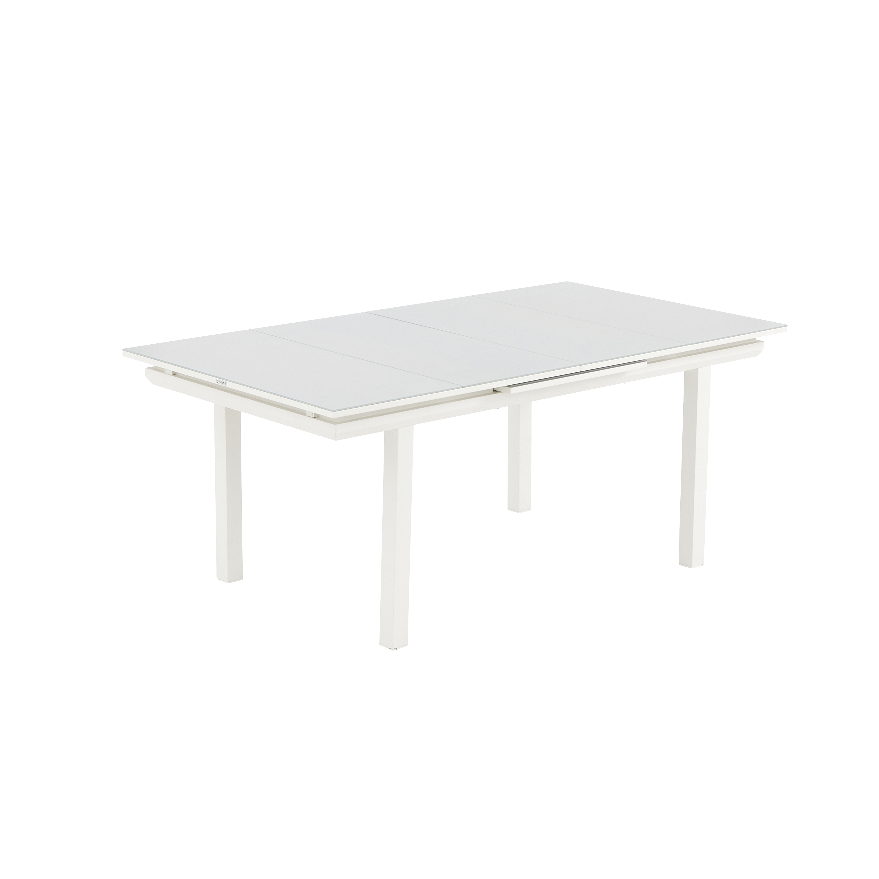 Mesa de refeição extensível em alumínio e vidro 188/244x100x76 cm branco Naterial Odyssea+ - 24