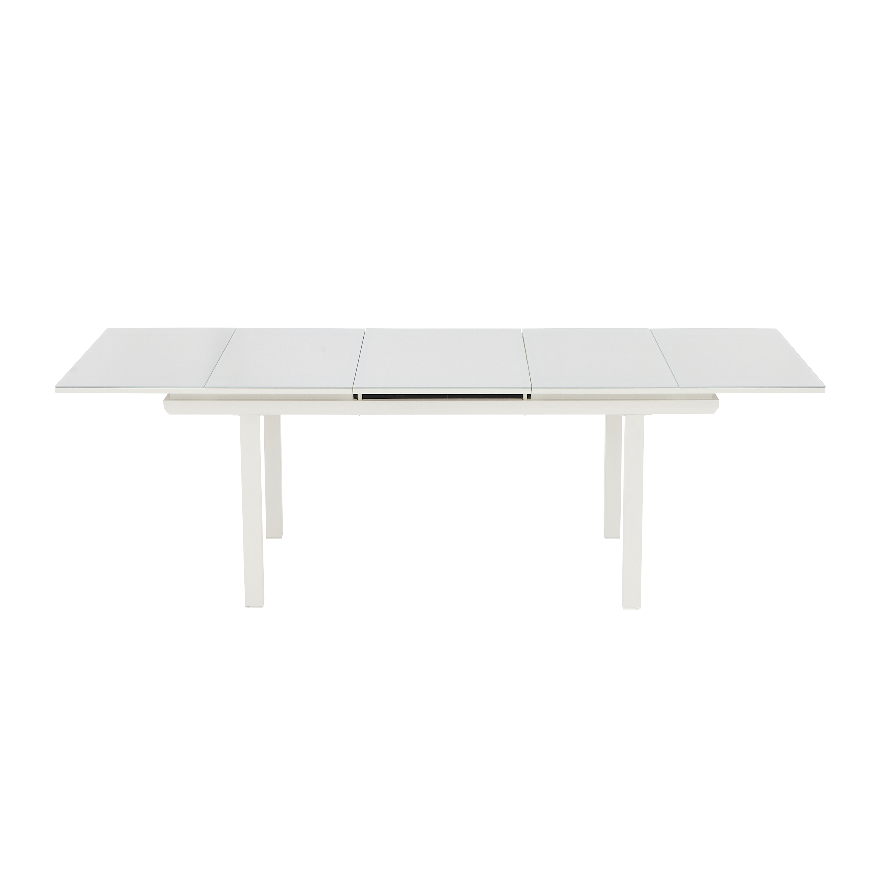 Mesa de refeição extensível em alumínio e vidro 188/244x100x76 cm branco Naterial Odyssea+ - 23