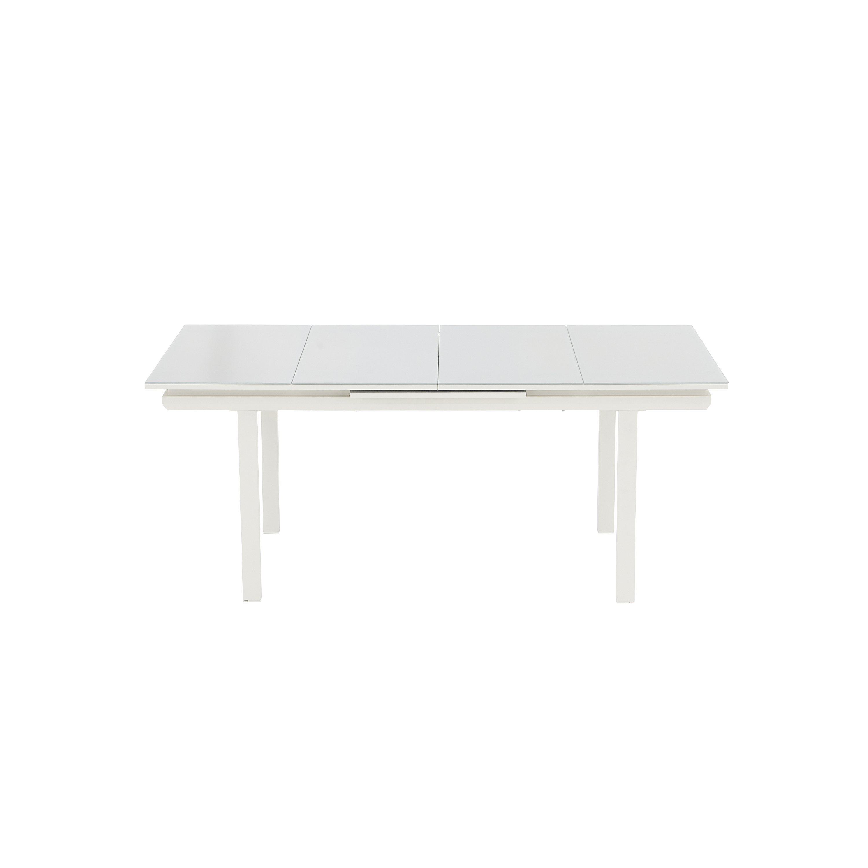Mesa de refeição extensível em alumínio e vidro 188/244x100x76 cm branco Naterial Odyssea+ - 22