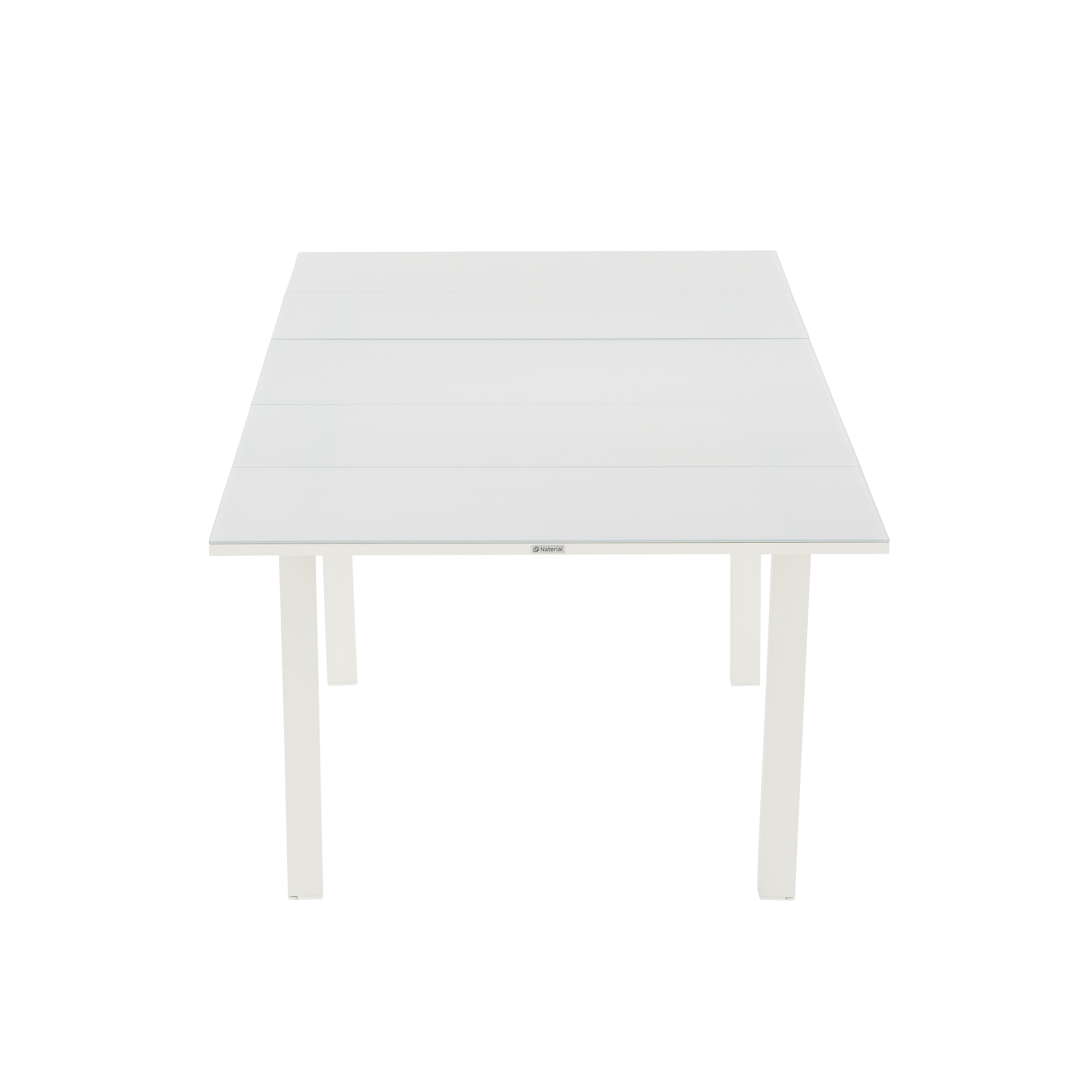 Mesa de refeição extensível em alumínio e vidro 188/244x100x76 cm branco Naterial Odyssea+ - 21