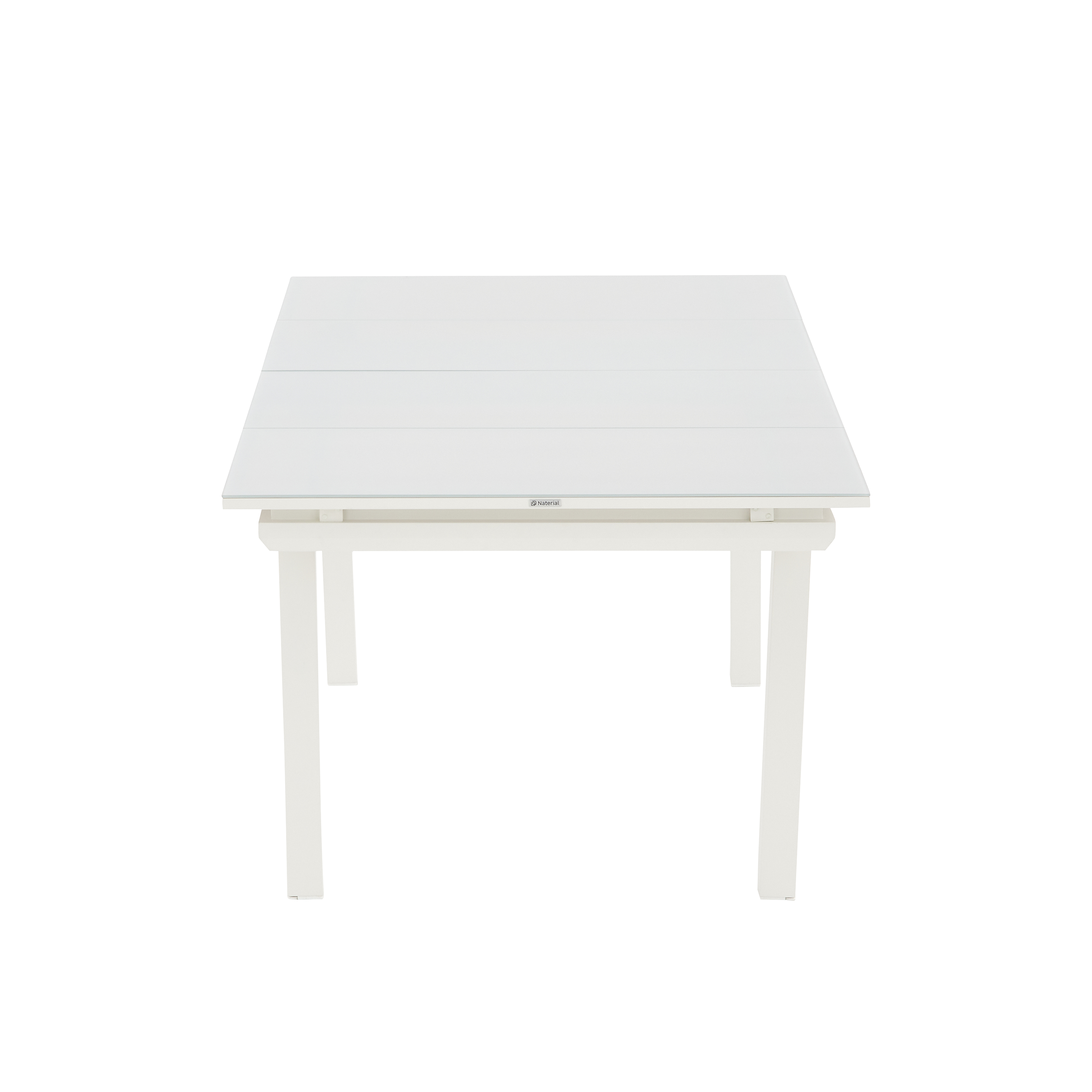 Mesa de refeição extensível em alumínio e vidro 188/244x100x76 cm branco Naterial Odyssea+ - 20
