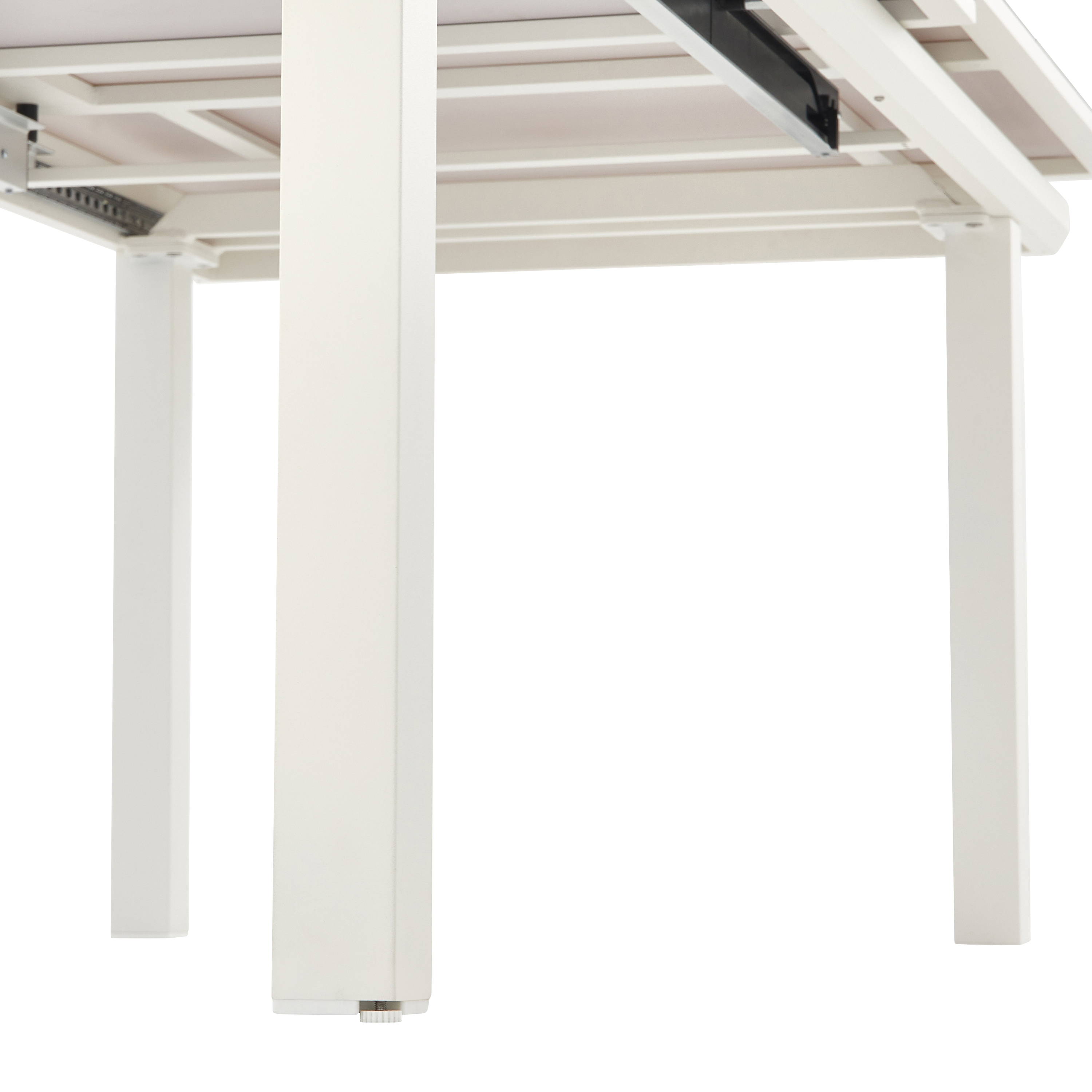 Mesa de refeição extensível em alumínio e vidro 188/244x100x76 cm branco Naterial Odyssea+ - 27