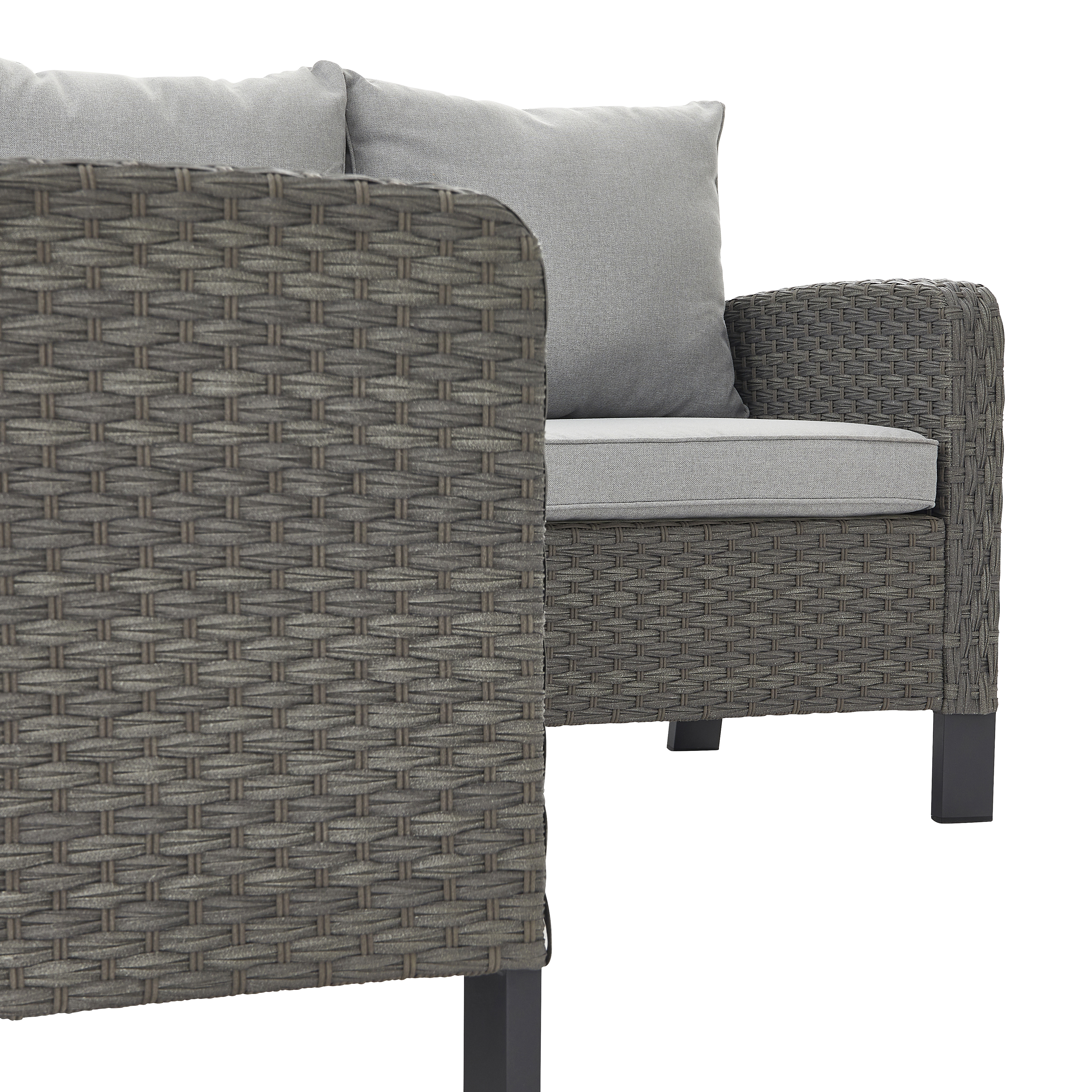 Sofa ogrodowa narożna Drios szara 5 osób Naterial - 16