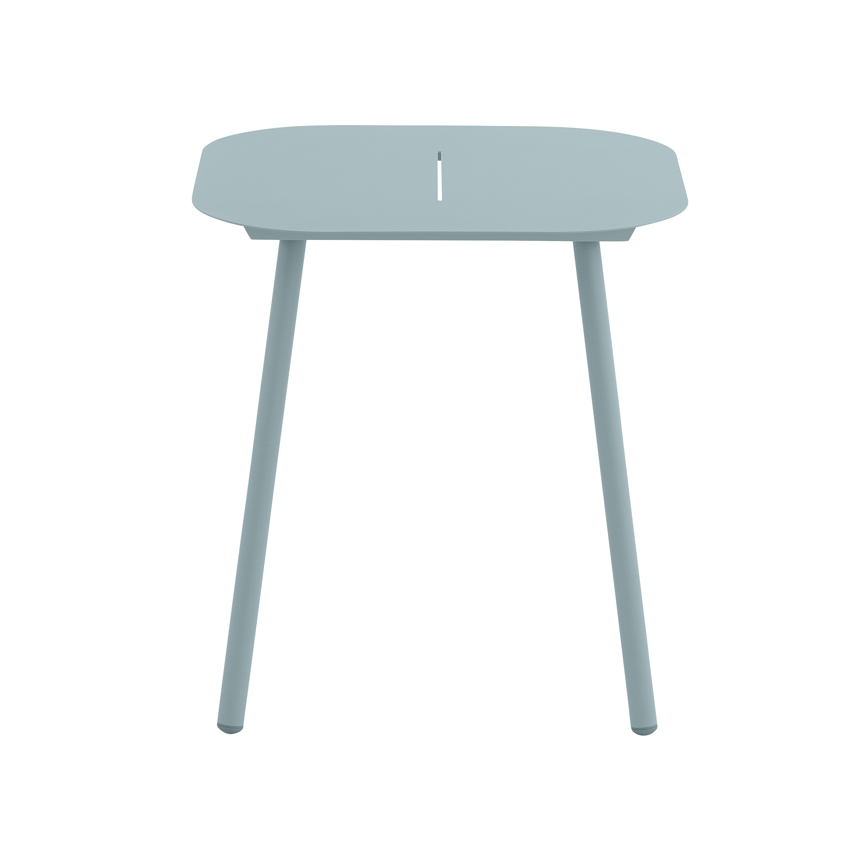Tavolo da pranzo per giardino ANAFI NATERIAL struttura e superficie in alluminio blu per 2 persone 70x70cm - 8