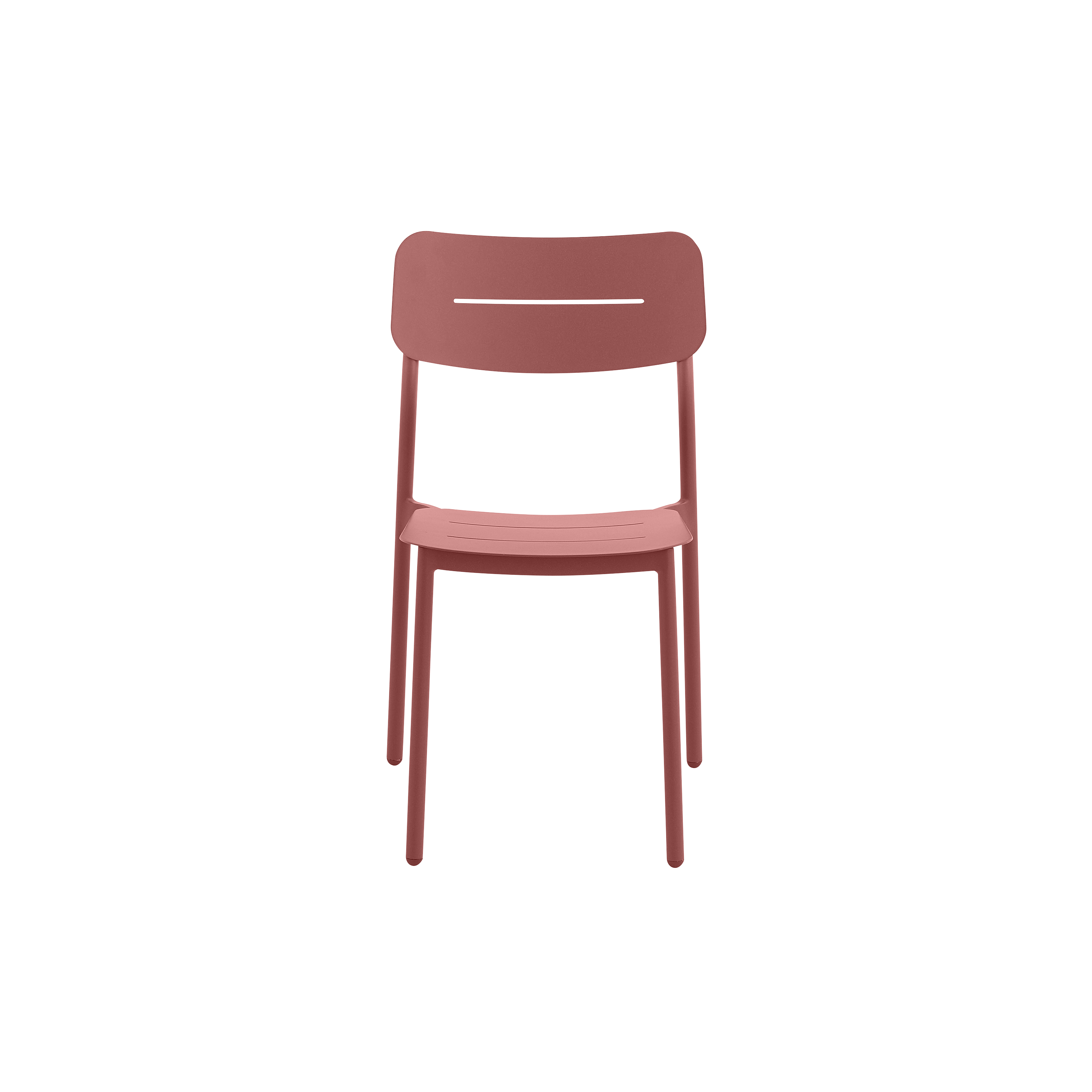 Sedia da giardino in alluminio Anafi NATERIAL, seduta in alluminio rosso - 13