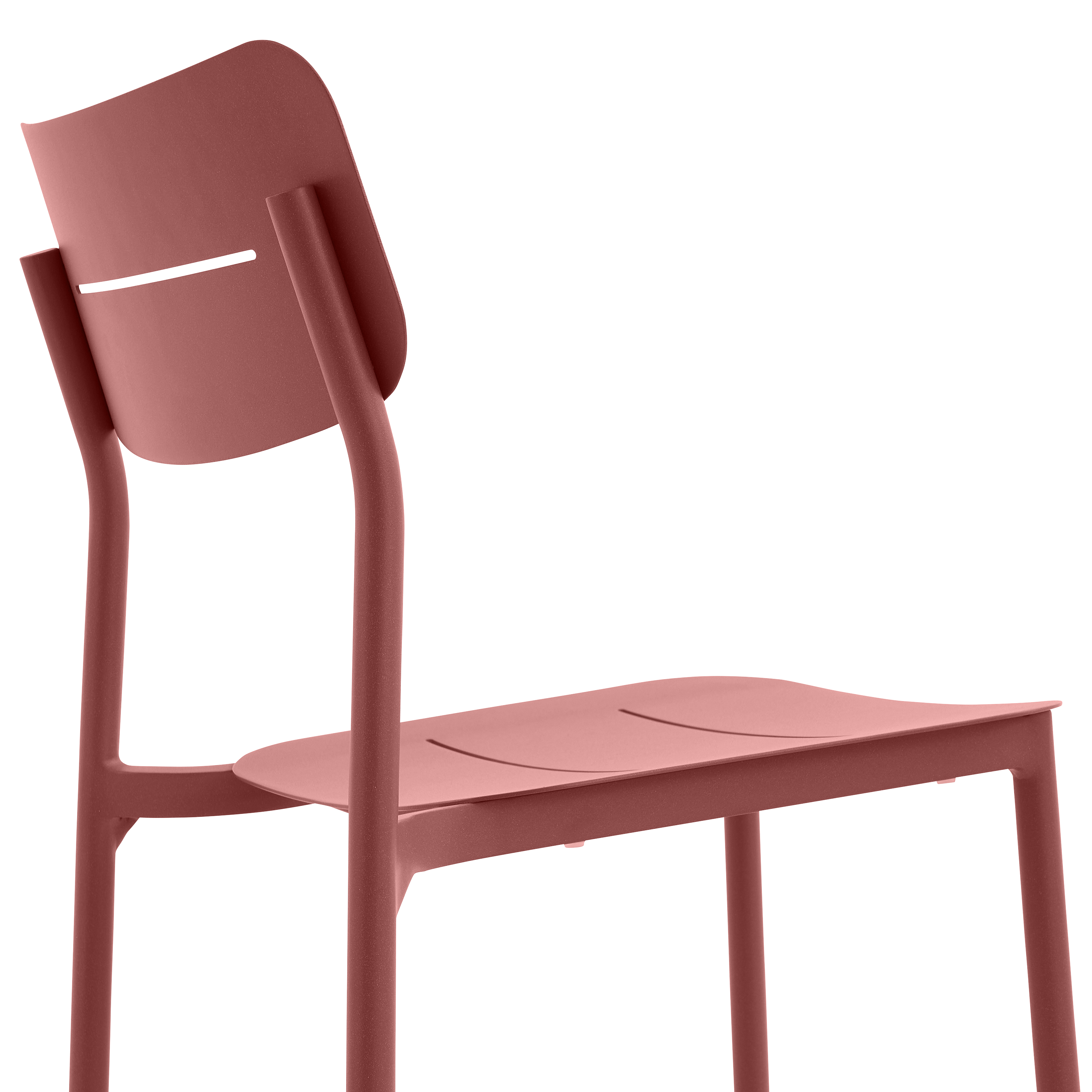Sedia da giardino in alluminio Anafi NATERIAL, seduta in alluminio rosso - 25