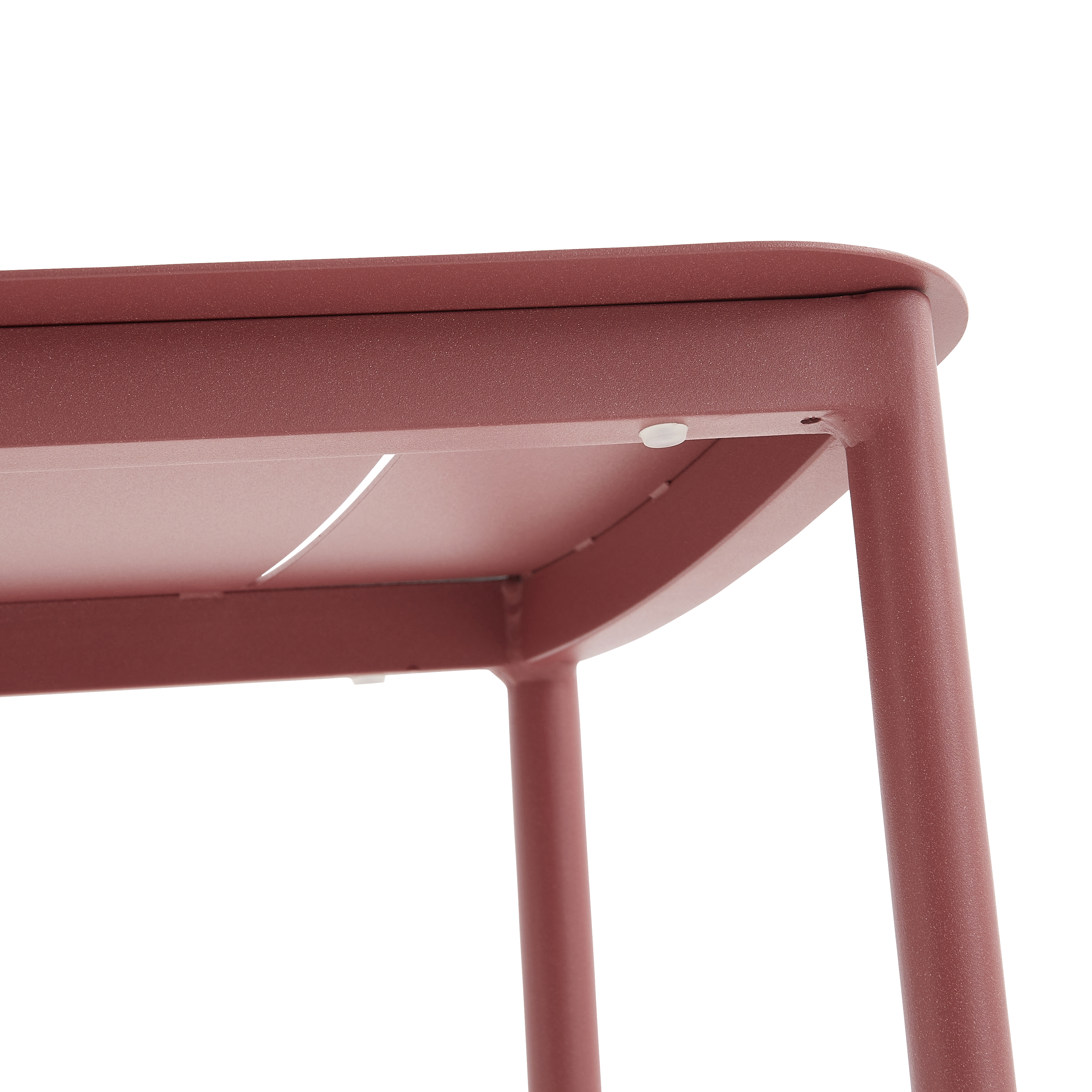 Sedia da giardino in alluminio Anafi NATERIAL, seduta in alluminio rosso - 23