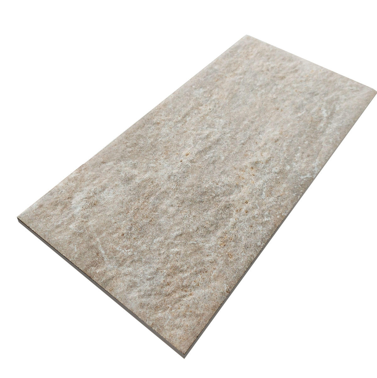 Piastrella da pavimento esterno in gres porcellanato 15 x 30 cm non rettificato smaltato beige opaco Pietra Brasile R11 traffico intenso (pei 4/5) Sp. 9 mm 0.99 mq - 4