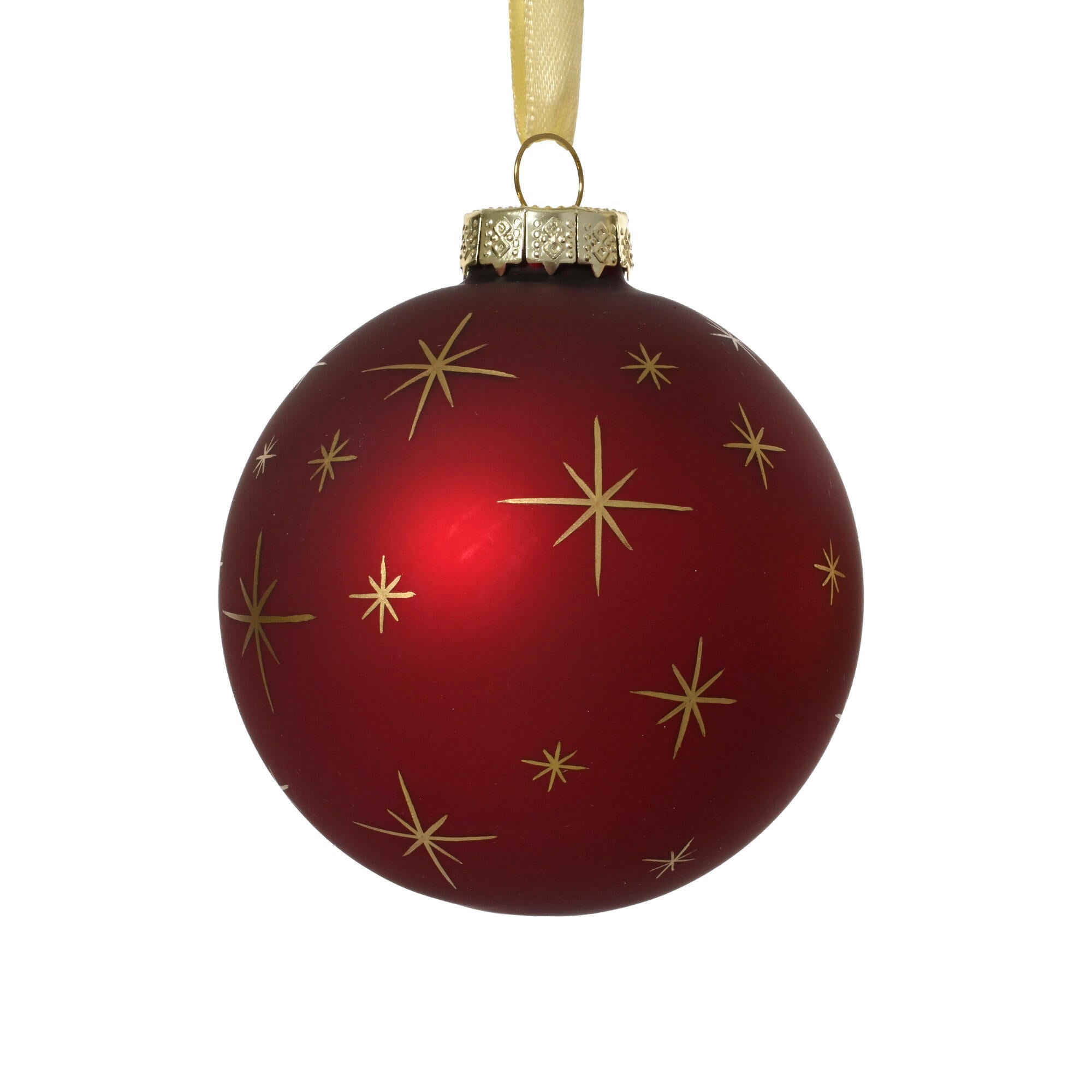 Juego de bolas navideñas para interior de cristal gris / plata de 8 cm 3 unidades - 2