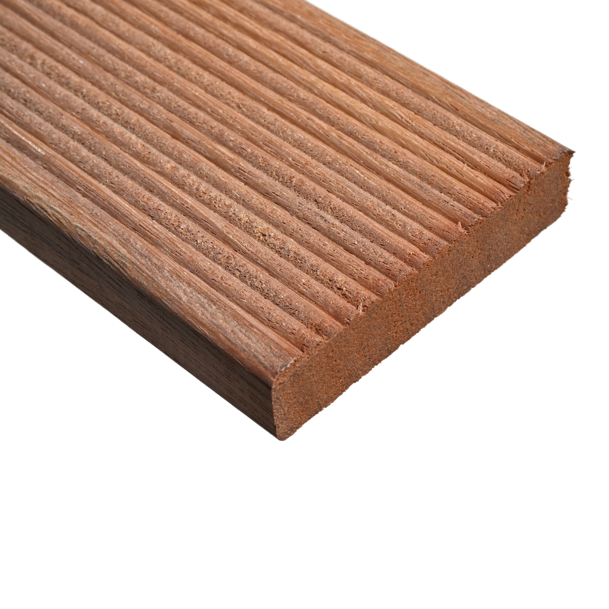 Pack 5 lamas madera tropical Tali 9 x 210 cm y 19 mm marrón MIBAWOOD clase de uso 4 - 12