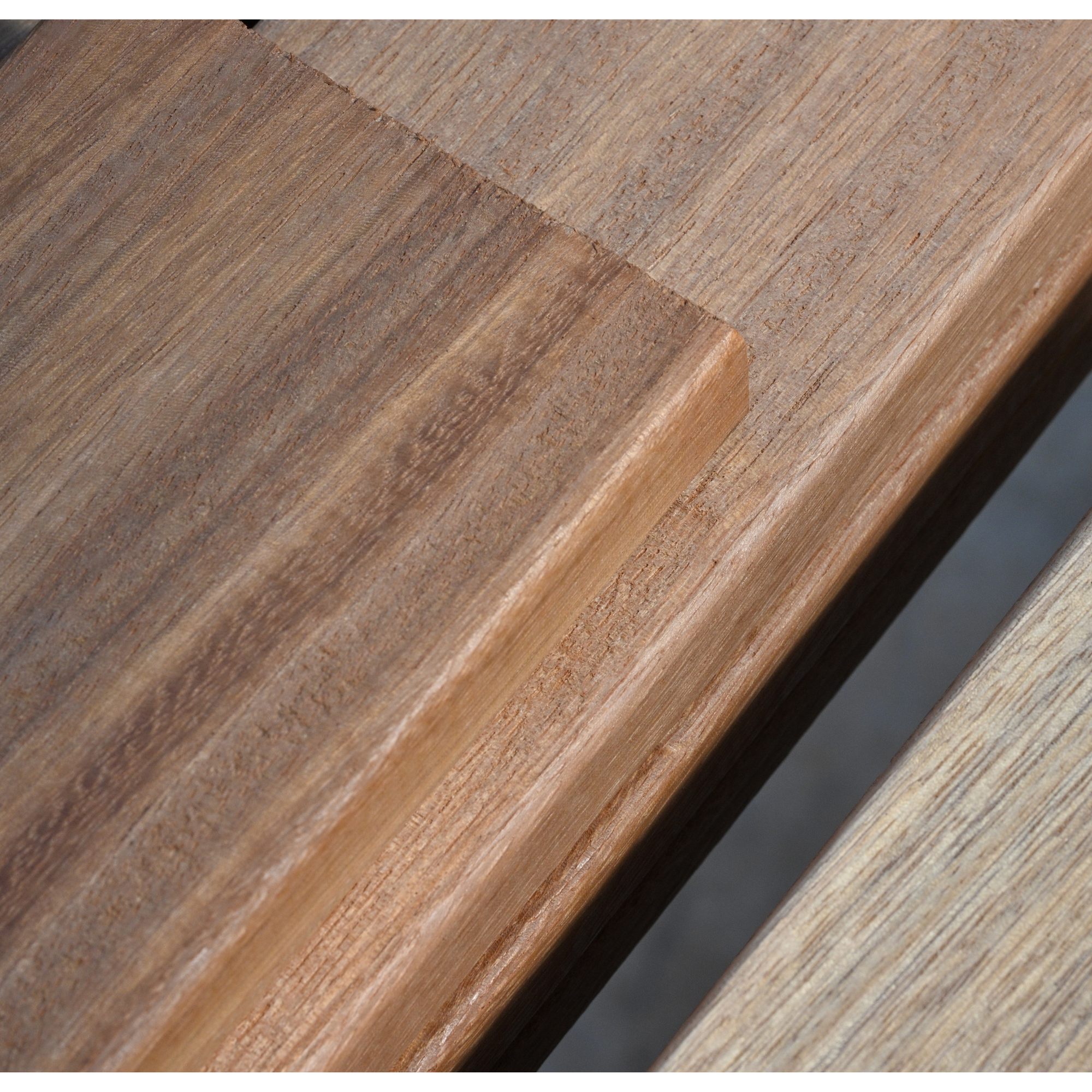 Pack 5 lamas madera tropical Tali 9 x 210 cm y 19 mm marrón MIBAWOOD clase de uso 4 - 21