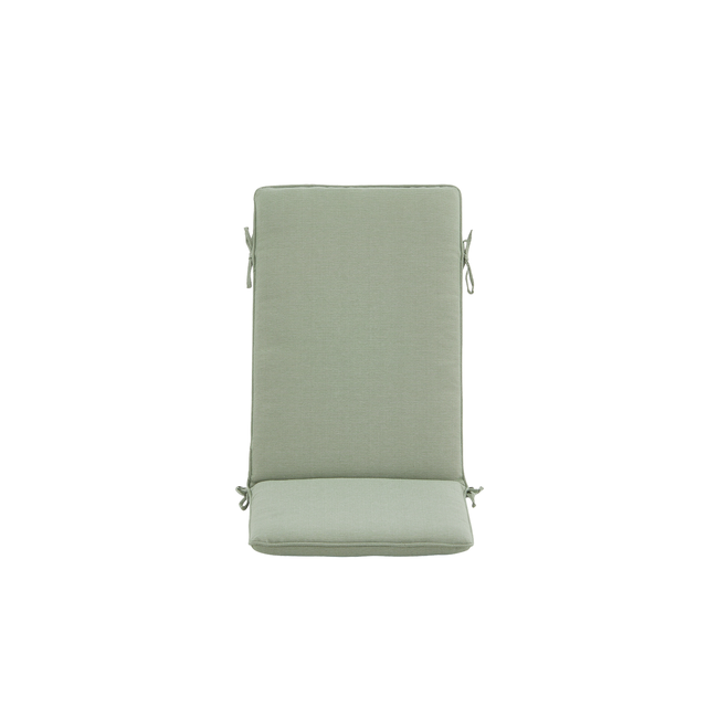 Cojín de silla con respaldo Reva verde 120x49 cm
