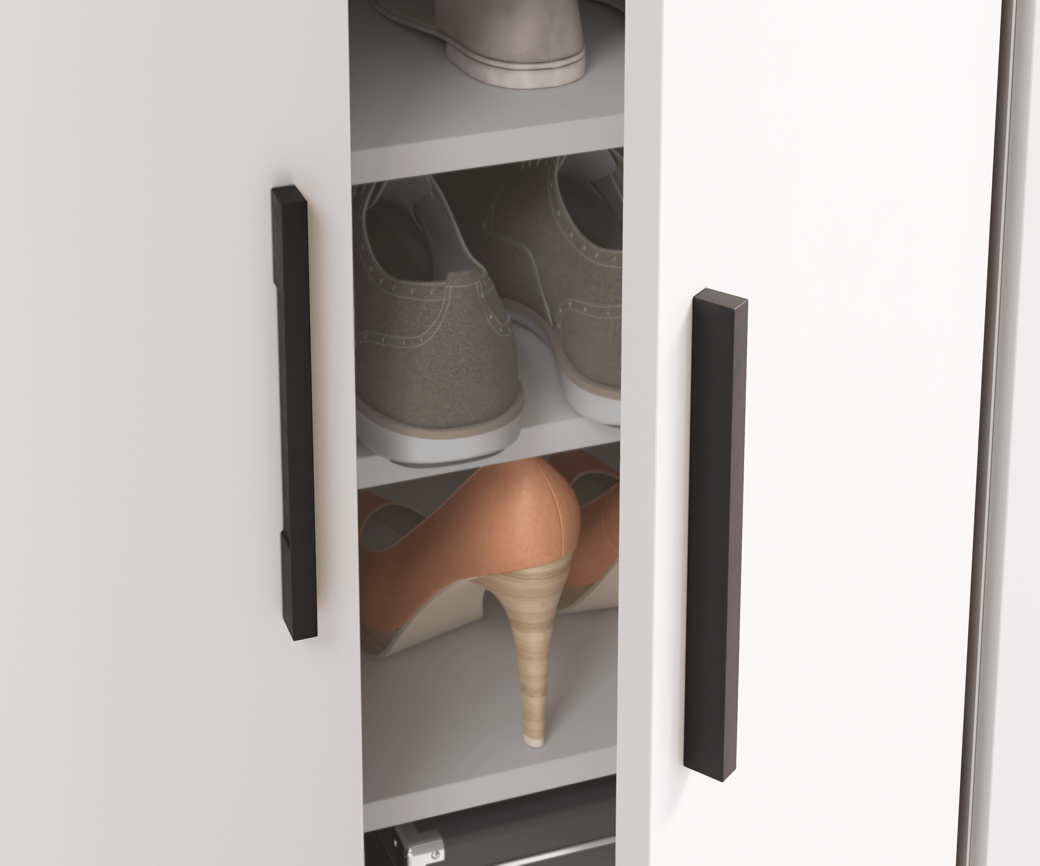 Sapateira NIMES BRANCO 2 PORTAS 18 PARES 90X60X36CM - 5