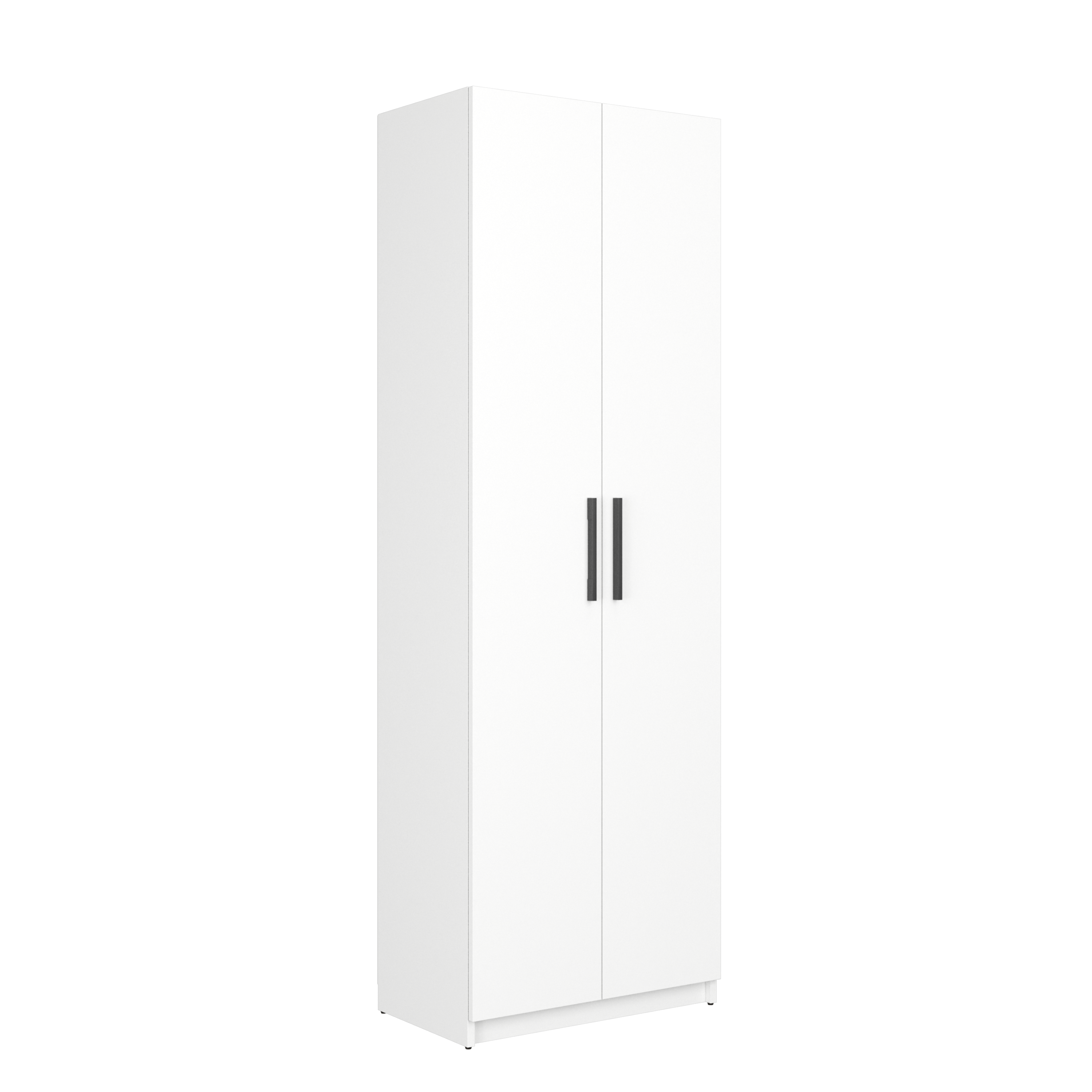 Zapatero home nimes con 2 compartimentos para 21 pares en melamina color blanco 60x180x36 cm