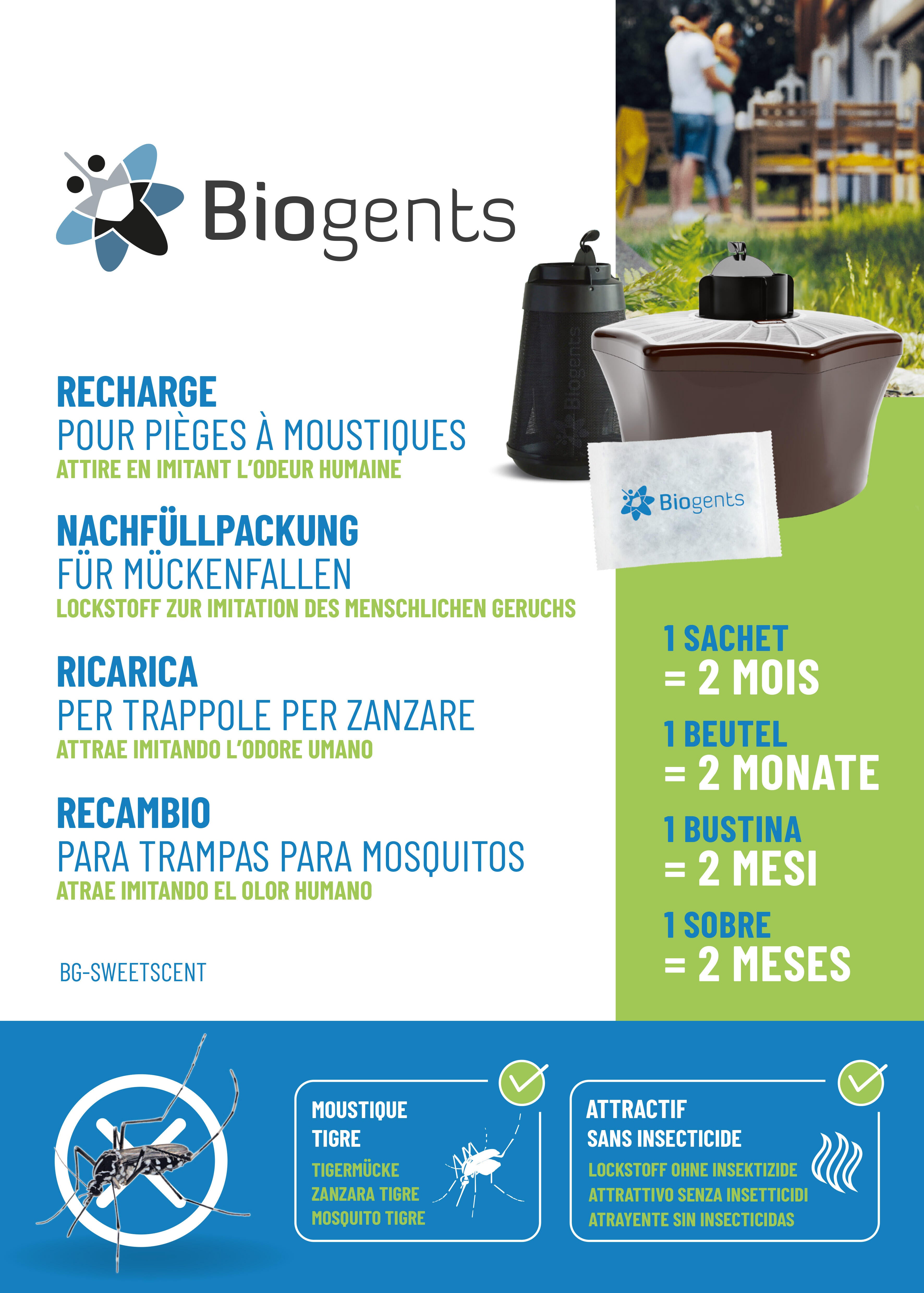 Recharges BG-Sweetscent 2 mois pour pièges à moustiques Biogents - 7