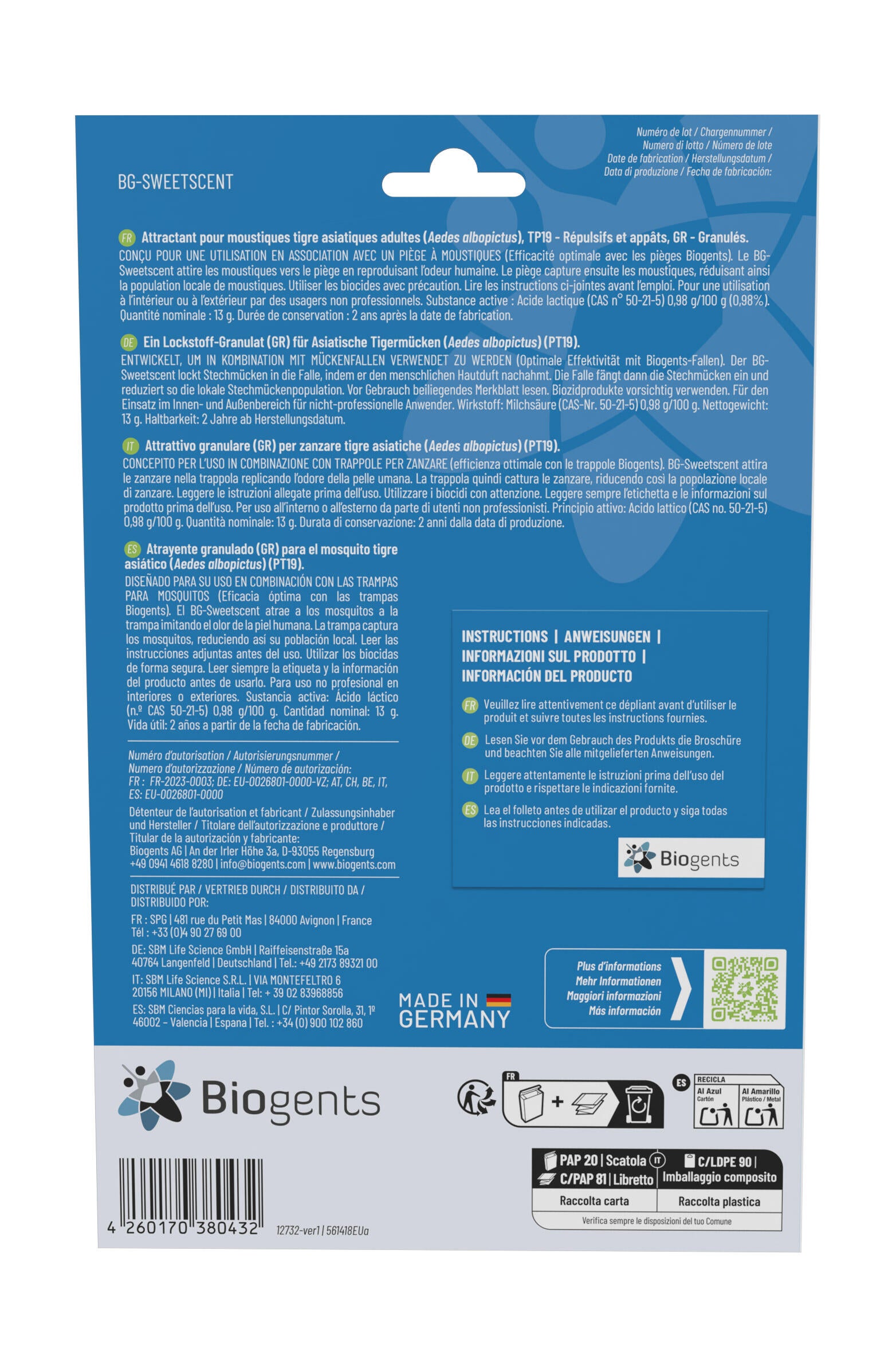 Recharges odorantes 6 mois pour pièges à moustiques Biogents - 2