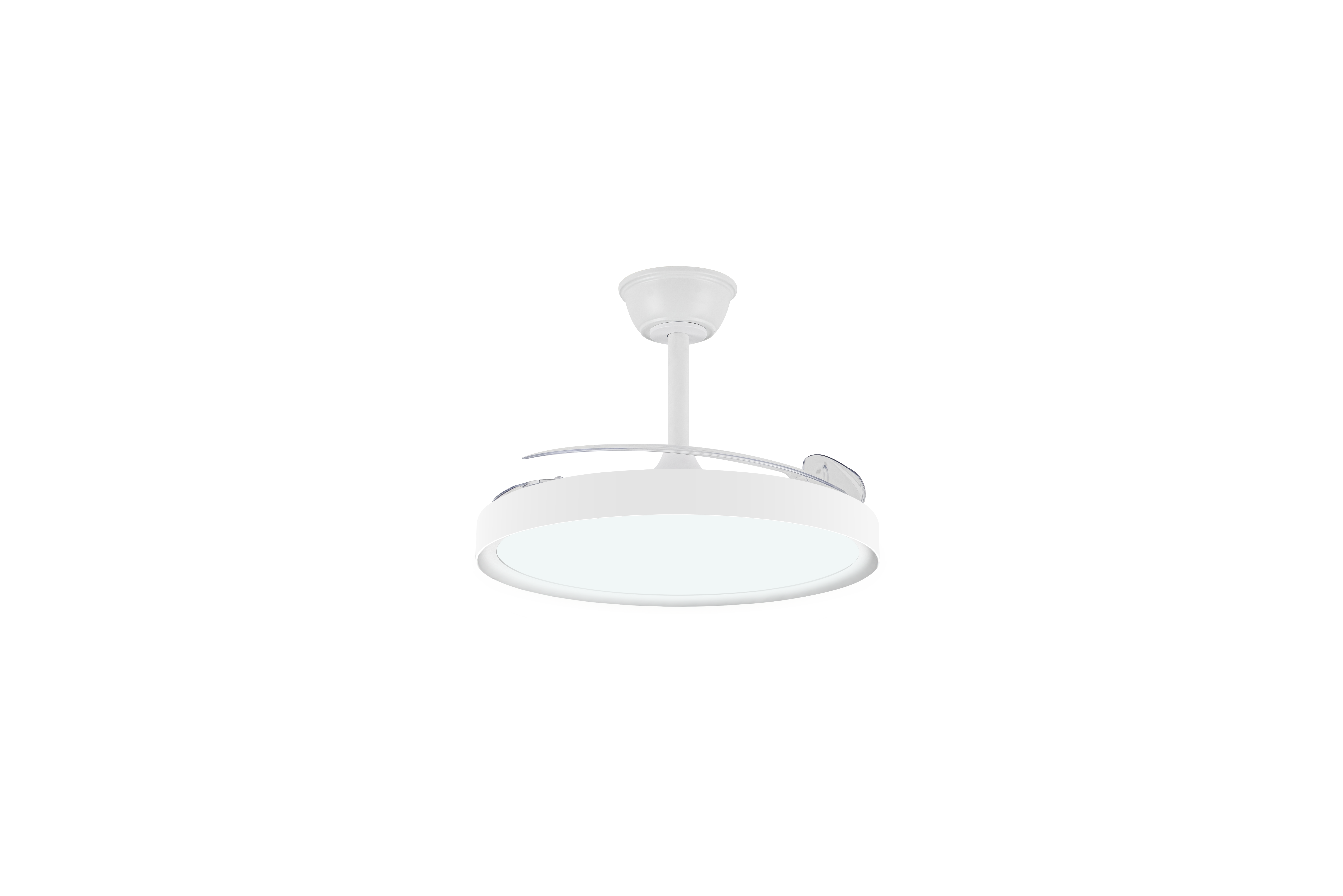 Ventilador de techo con luz silencioso DC 43W con mando ø106 cm Cando CRISTAL RECORD blanco luz CCT 3 aspas retráctiles tipo lámpara| 6 velocidades| modo verano/invierno| brisa| recomendado de 13 a 20m² - 3