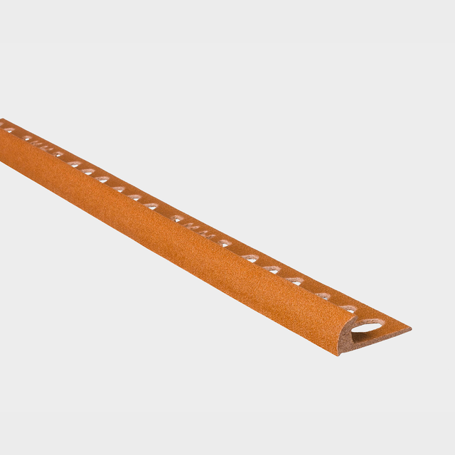 Perfil de escalera / piscina  de pvc Madera  2.5m x1cm