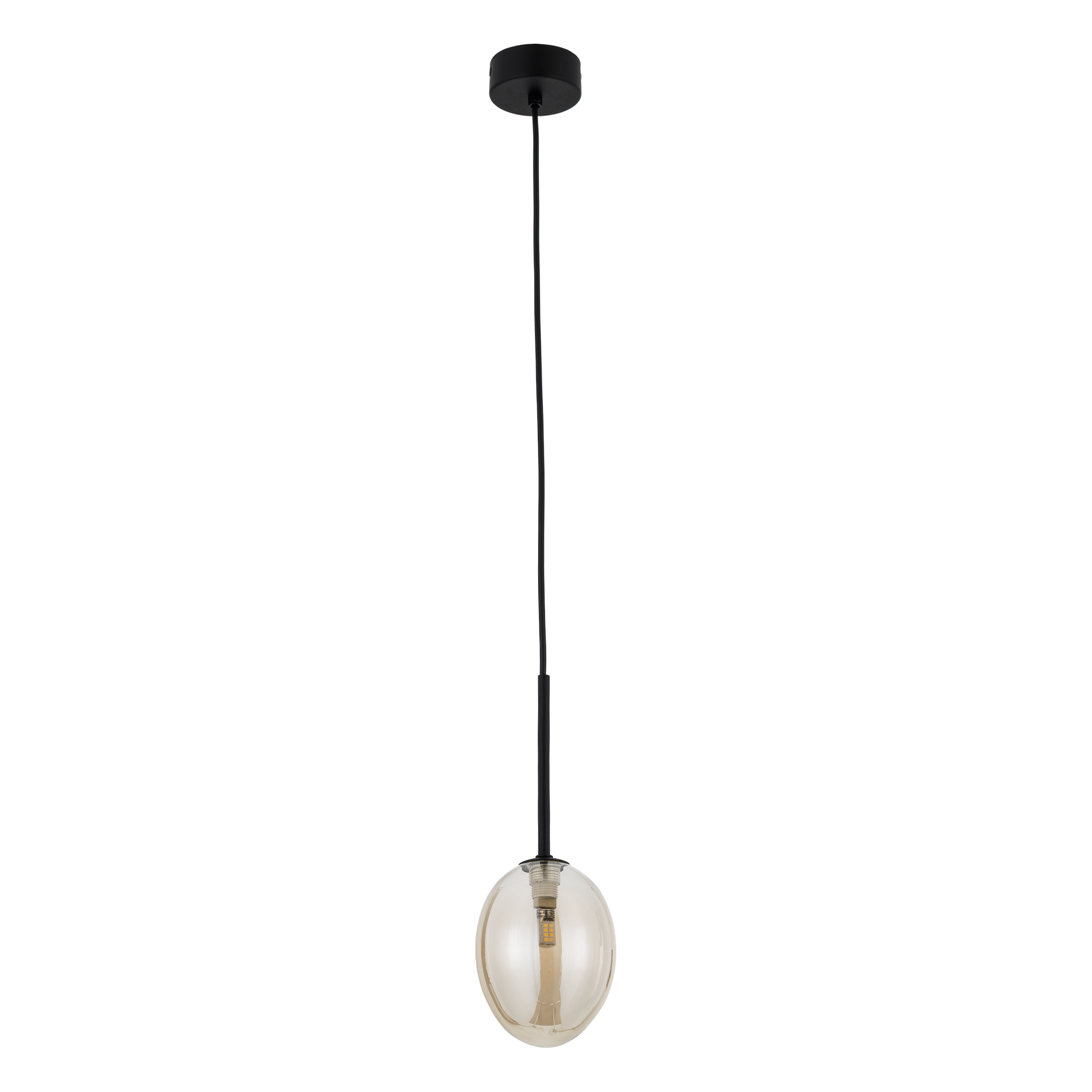 Lampa wisząca szklana Pearl 1xG9  8W 10 cm koniak TK LIGHTING