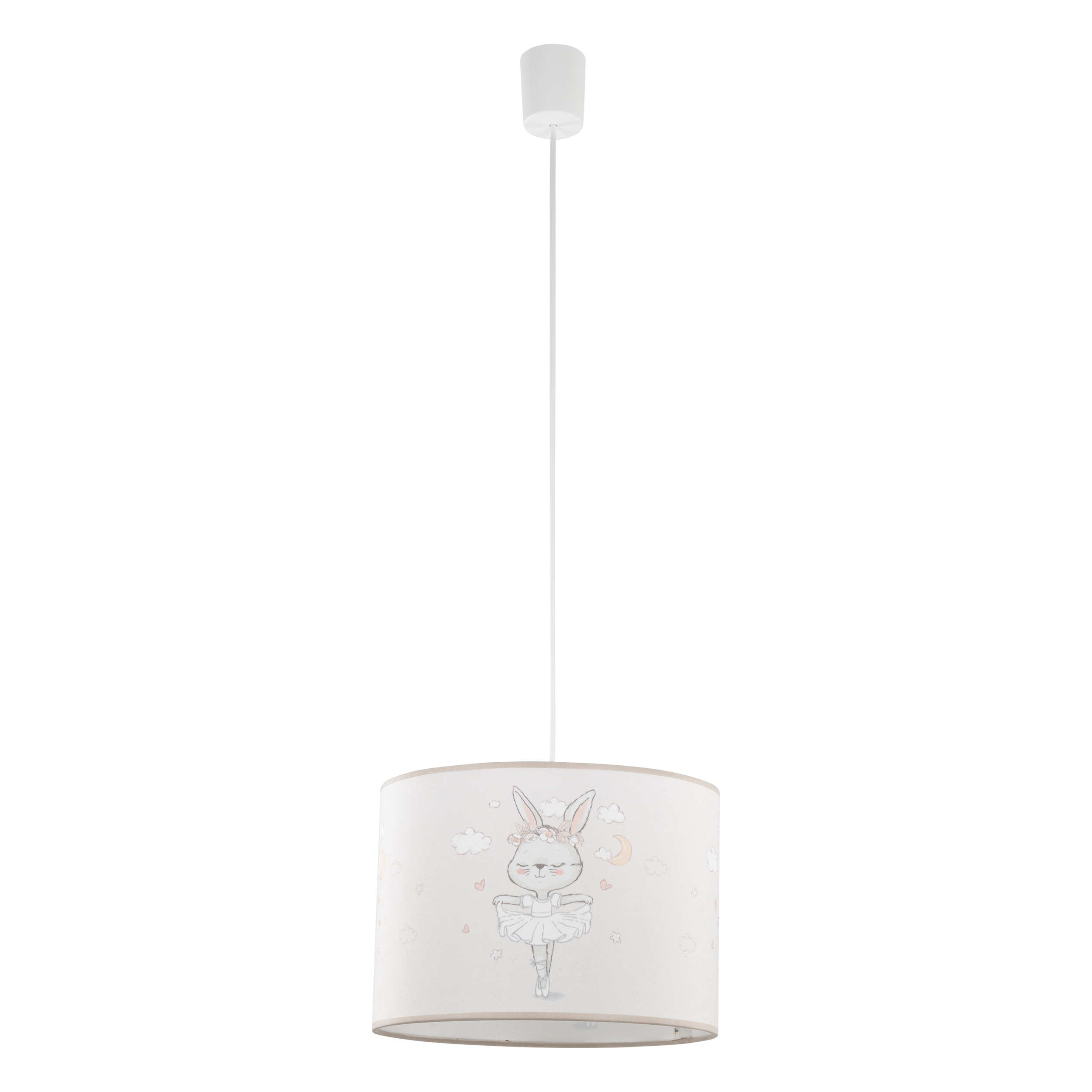Lampa wisząca dziecięca Baletnica 1xE27 15W 30 cm beżowa  TK LIGHTING