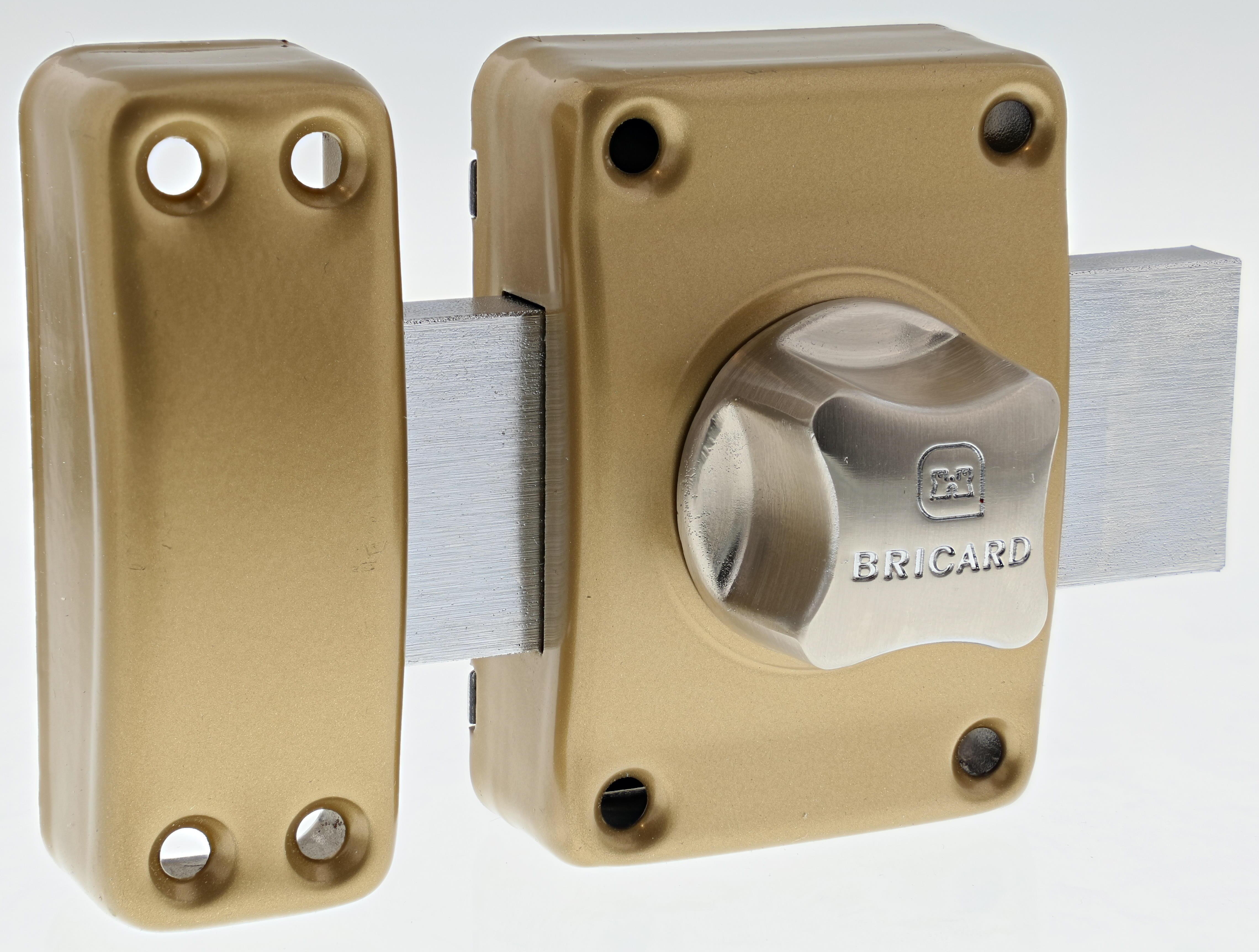 Verrou bouton / cylindre BRICARD Alpha, L.50 mm ent.fix. 43 | Leroy Merlin