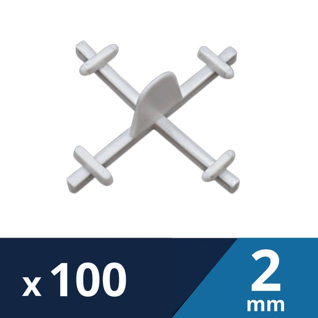 100 CROISILLONS EN X RECUPERABLES 2 MM - LEVELIT