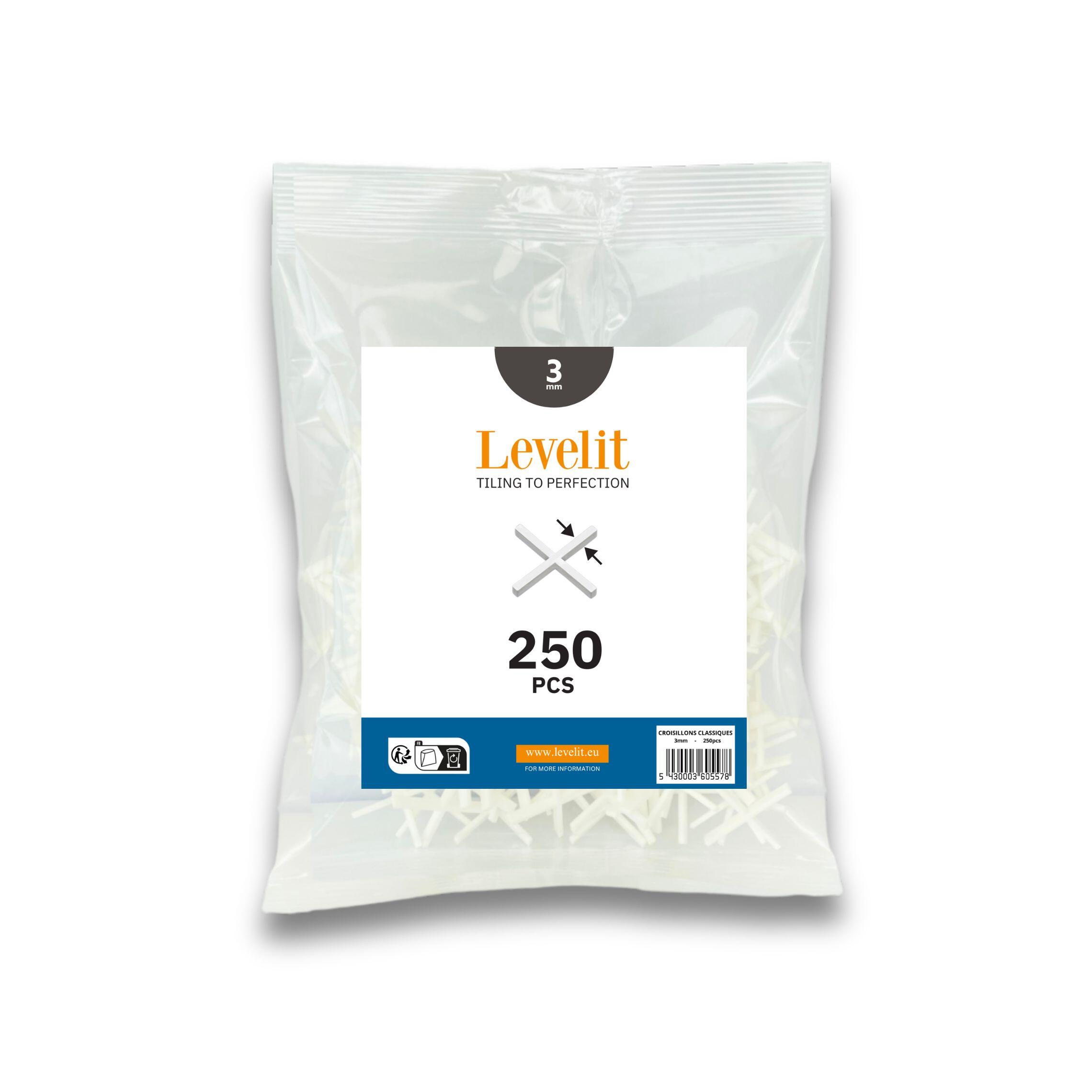 250 CROISILLONS A SCELLER 3 MM - LEVELIT - 3