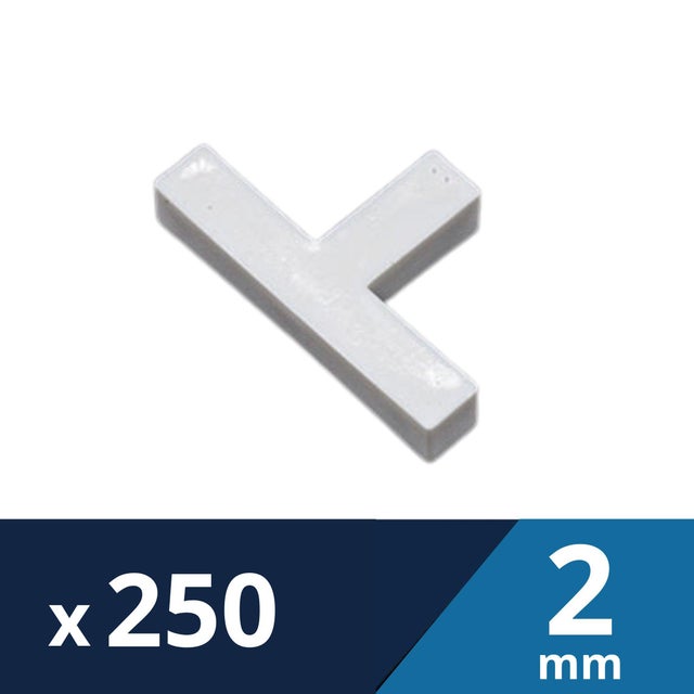 250 CROISILLONS A SCELLER EN T 2 MM - LEVELIT
